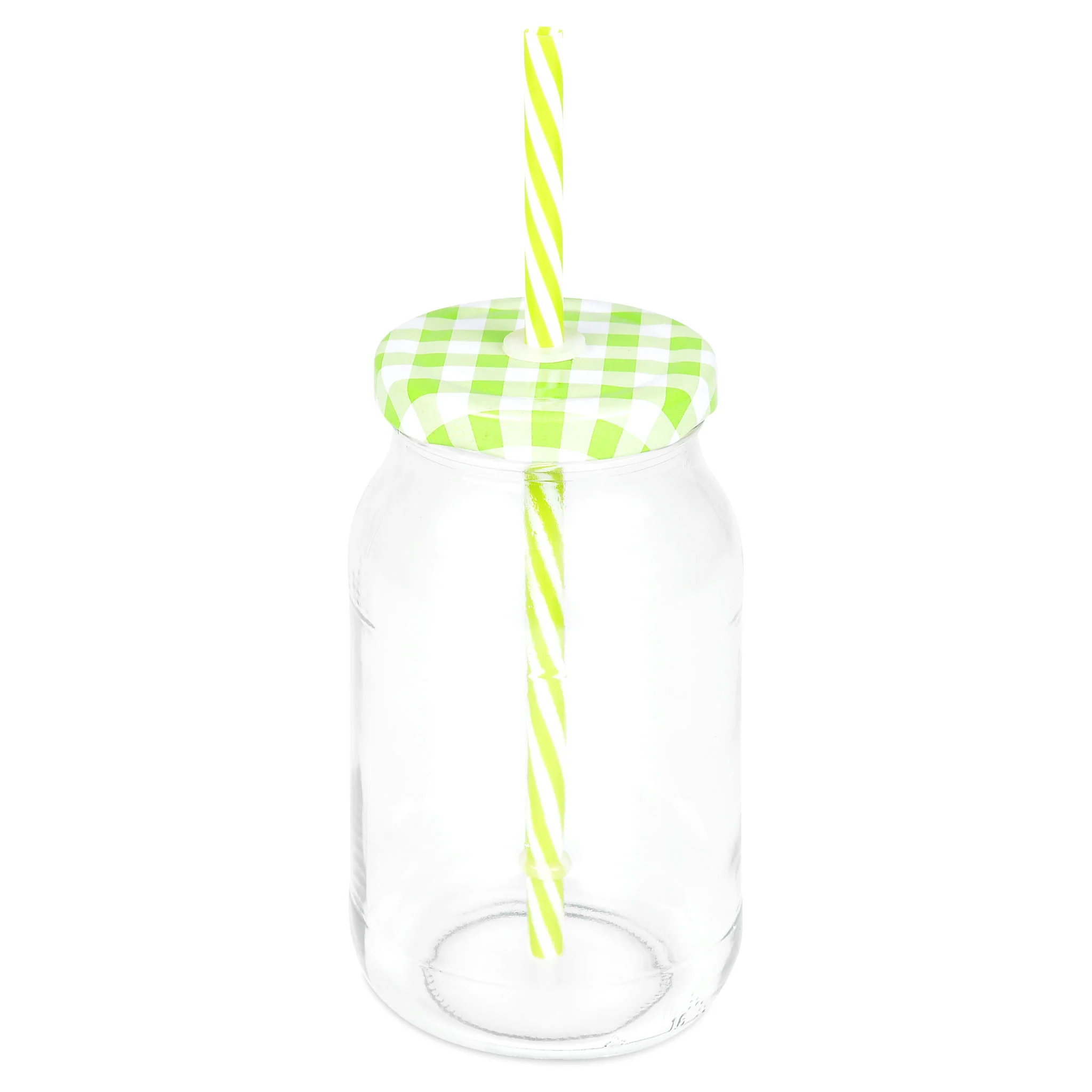 FRIENDLY Set 3 căni cu pai, sticlă, 450ml - Image 3
