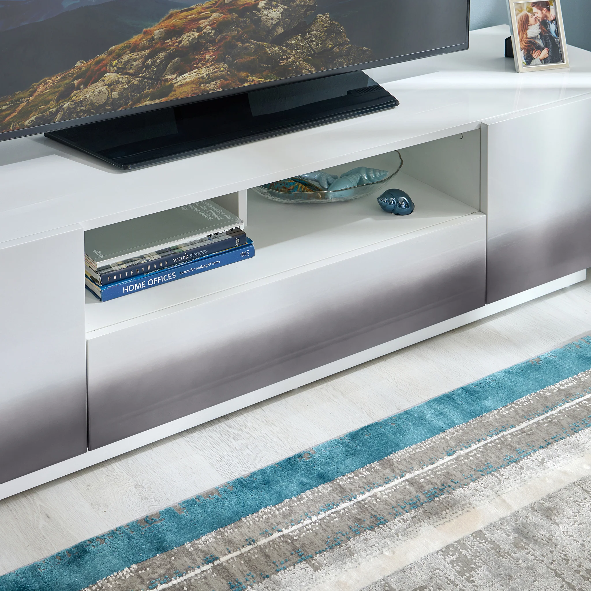 OCEAN Comodă TV 2 uși, 1 sertar - Image 8