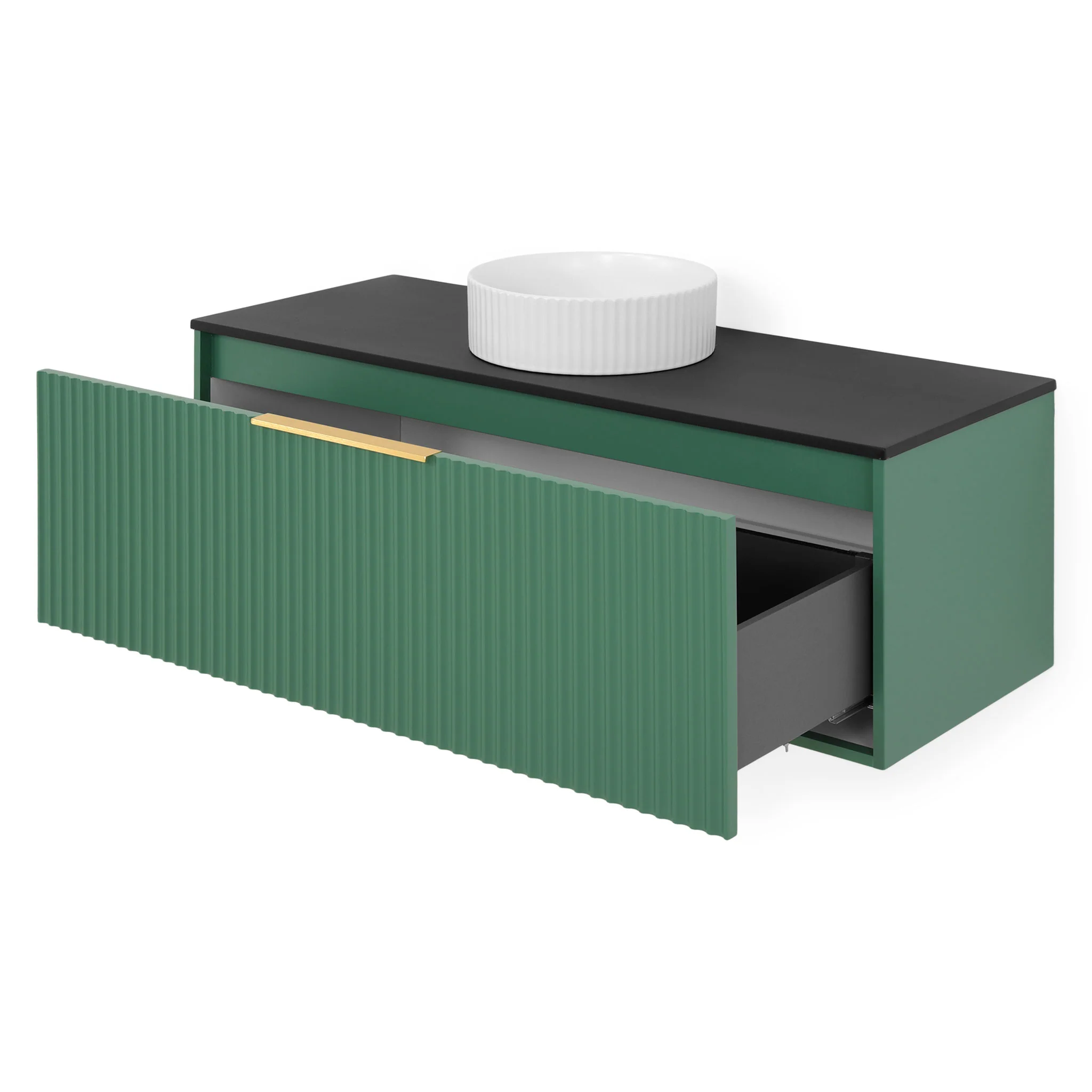 HORIK Set mobilier baie, mască lavoar, top lavoar, lavoar ceramic și oglindă - Image 7