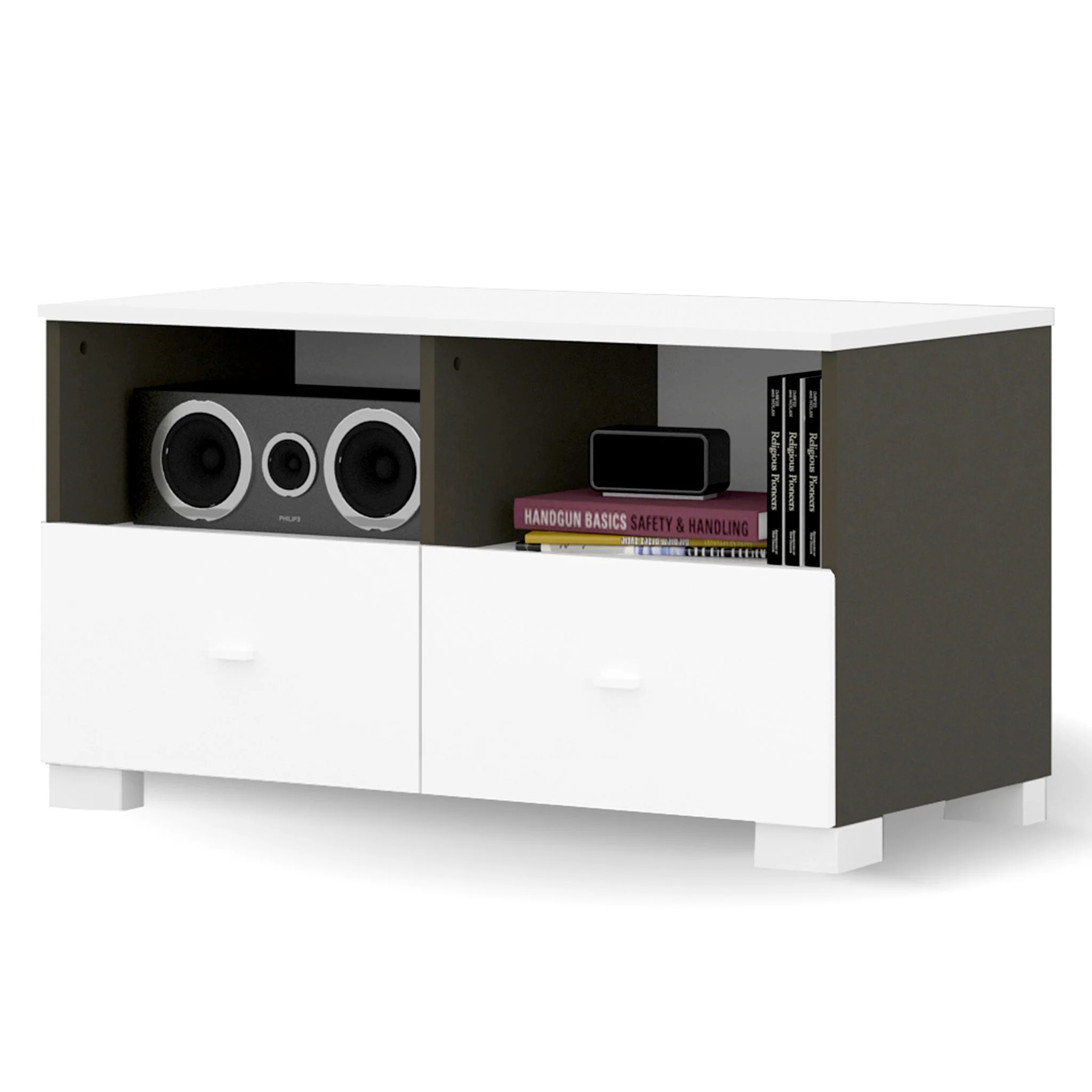 UNI DARK Comoda TV 2 sertare