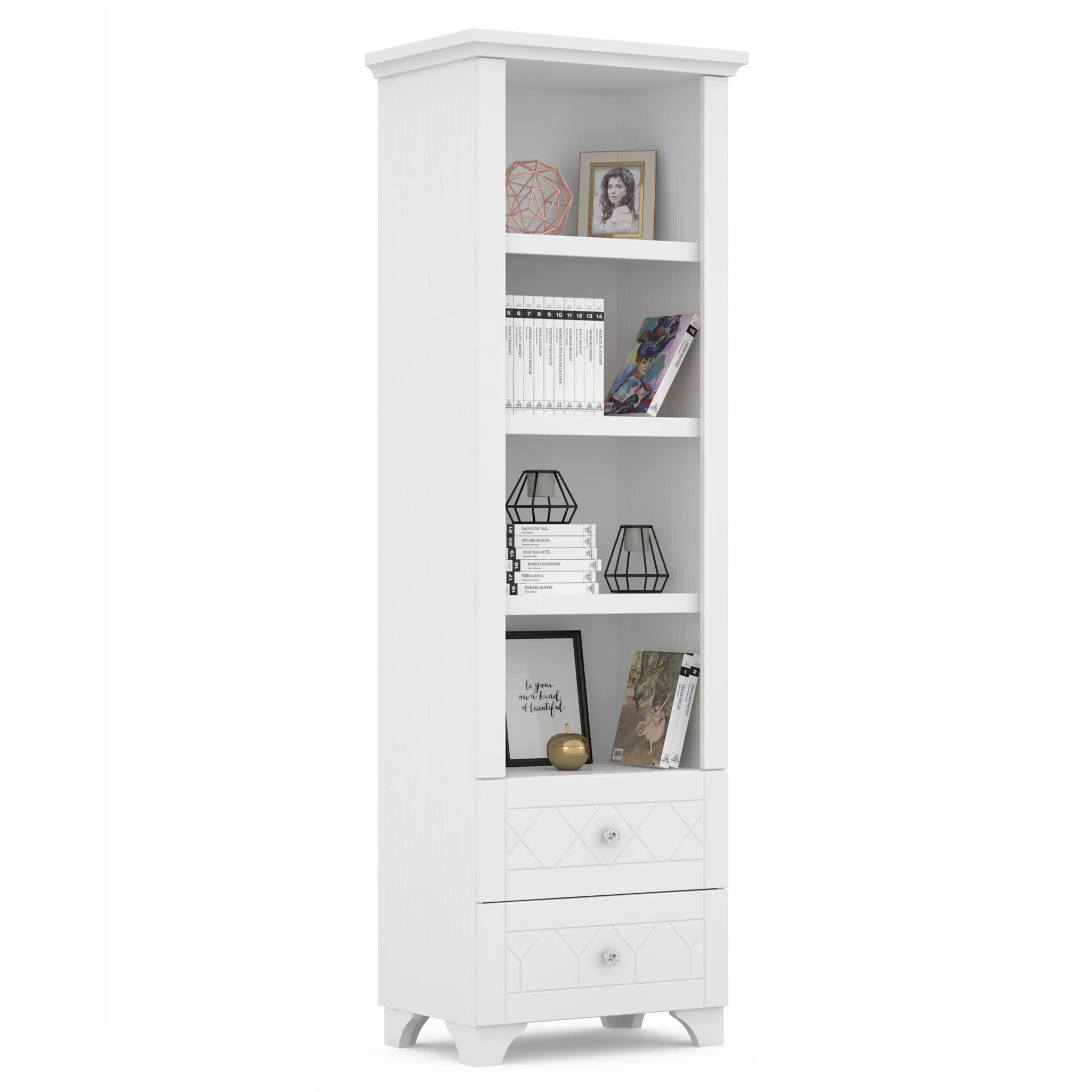 ROYAL WHITE Etajeră copii, 2 sertare