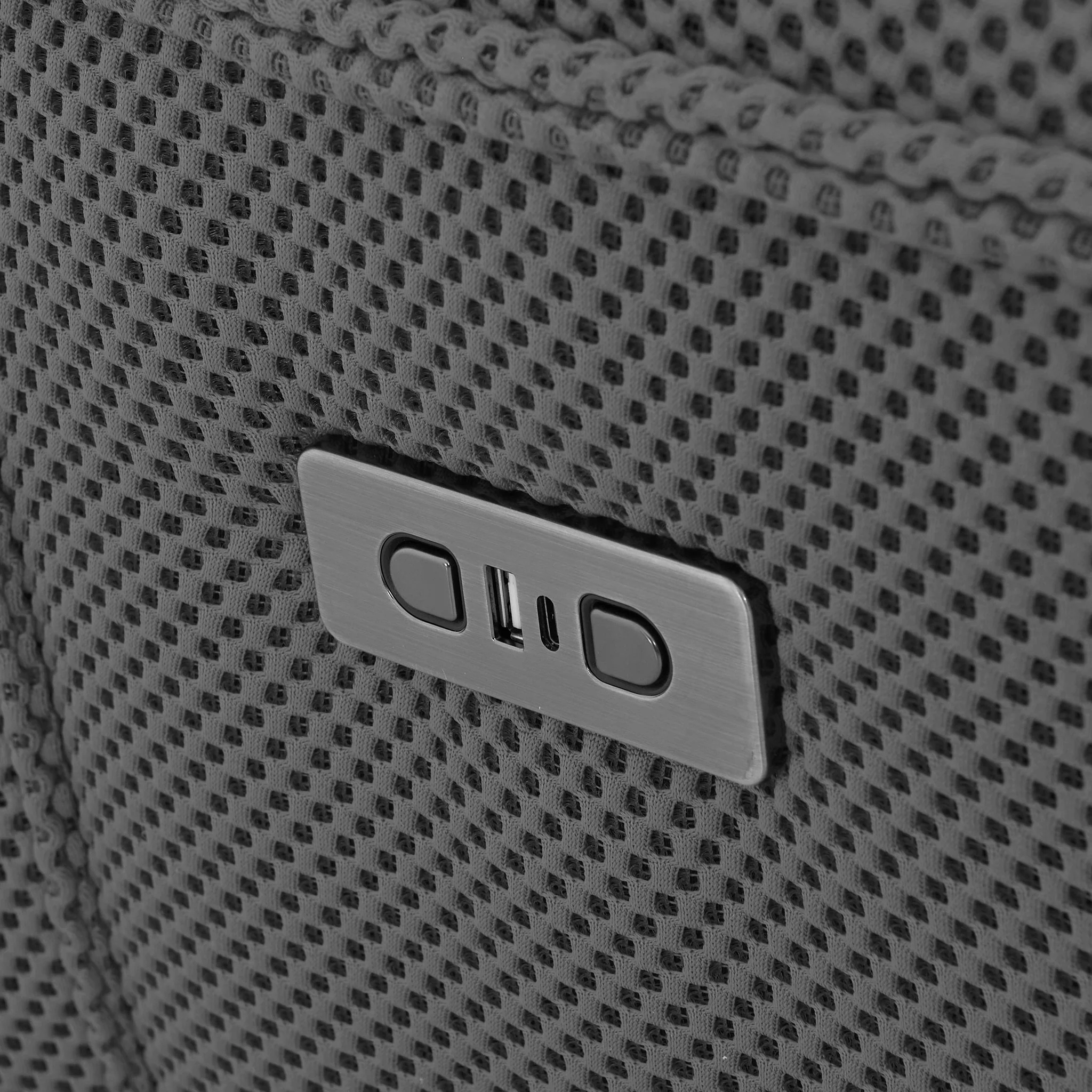 OPTIMUS Fotoliu rotativ cu recliner electric, USB, suport telefon, stofă - Image 84