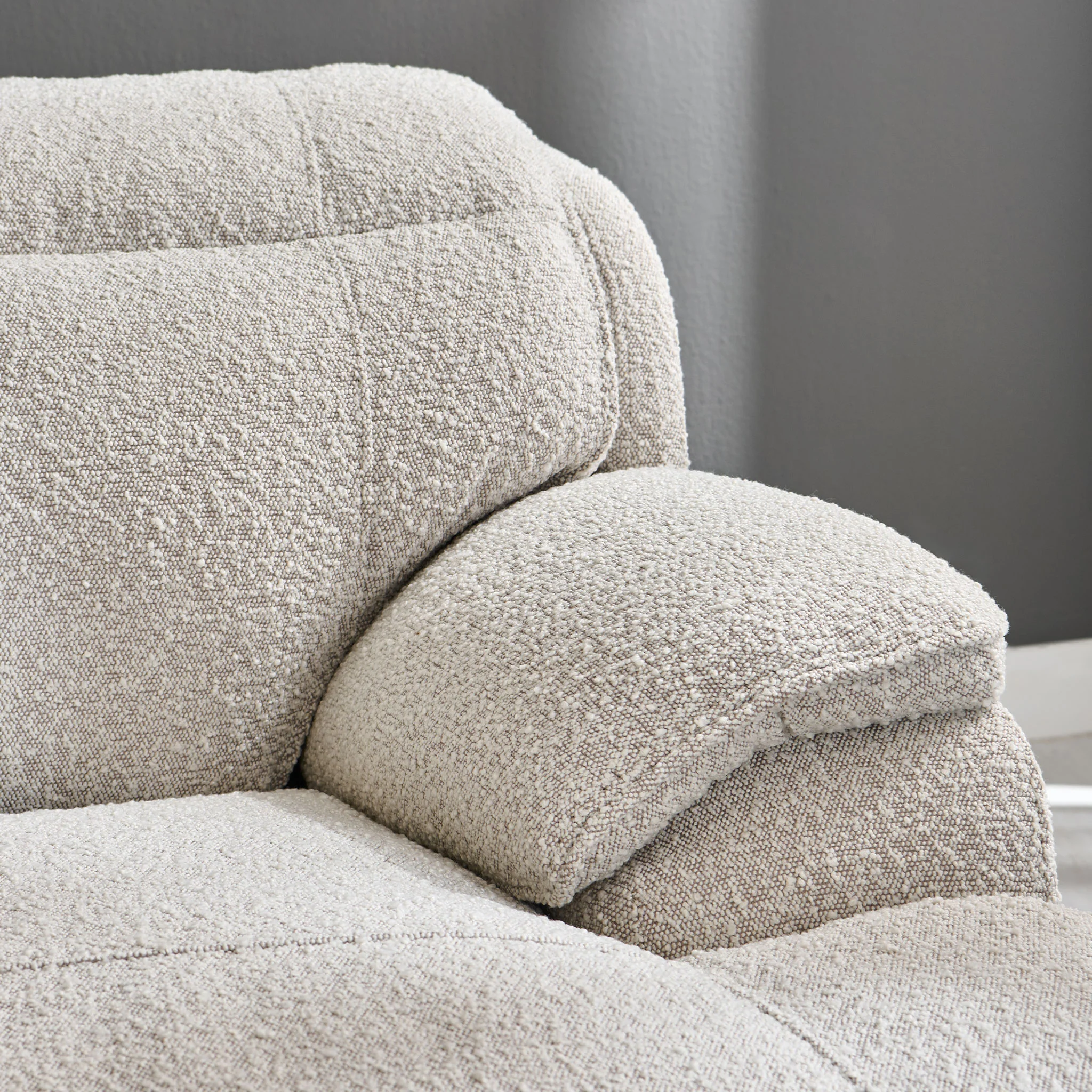 ELDORA Colțar cu sezlong stânga/dreapta, 1 recliner electric, mecanism tetiere, consolă, stofă - Image 22