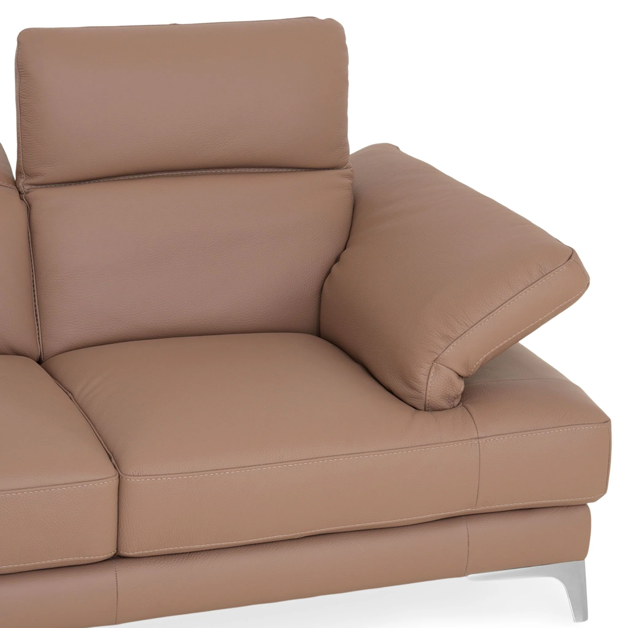 NATUZZI EDITIONS BLISS Colțar șezlong stânga/dreapta, mecanism brațe și tetiere, piele - Image 36