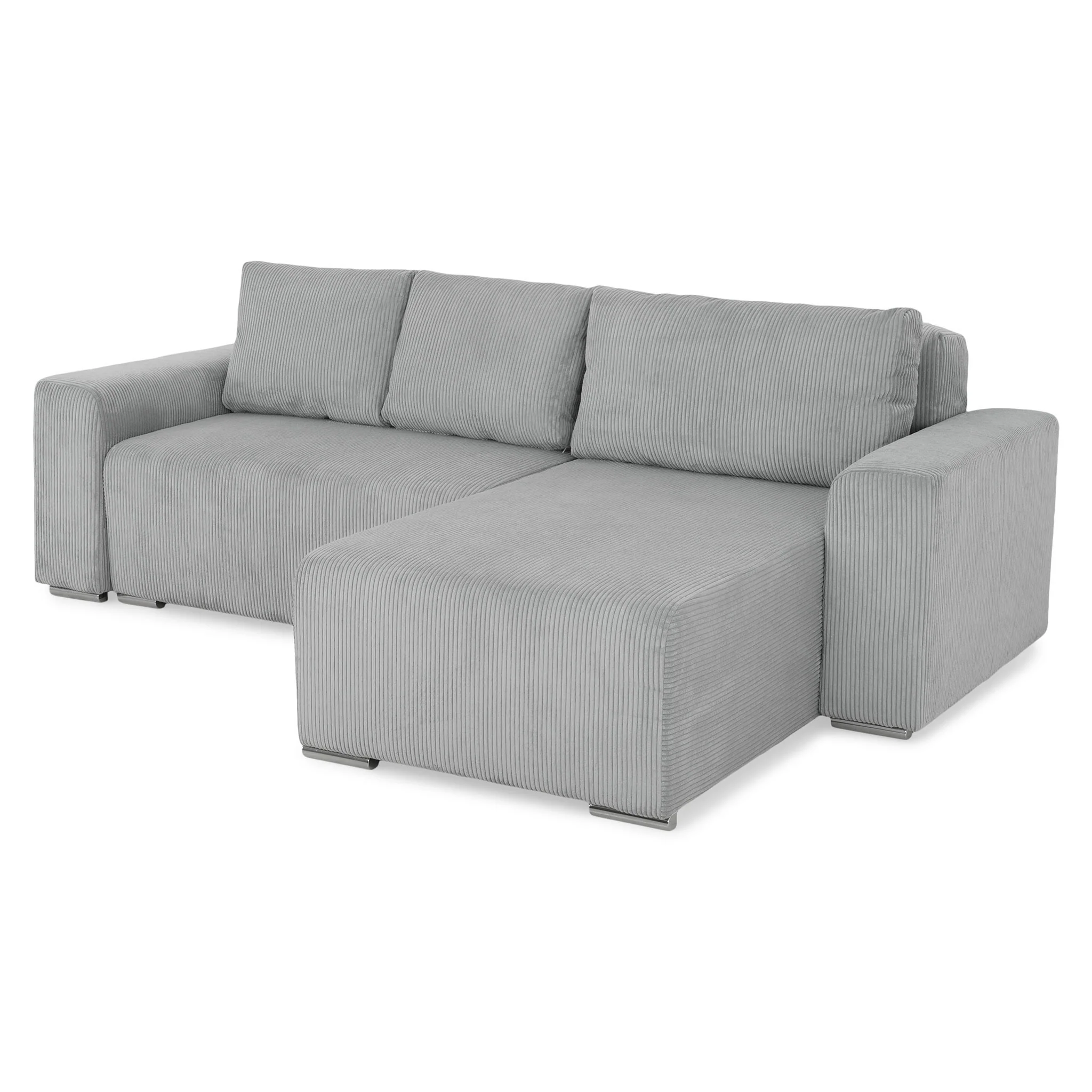 ONDINE Colțar extensibil, șezlong interschimbabil, ladă depozitare inclusă, stofă - Image 21
