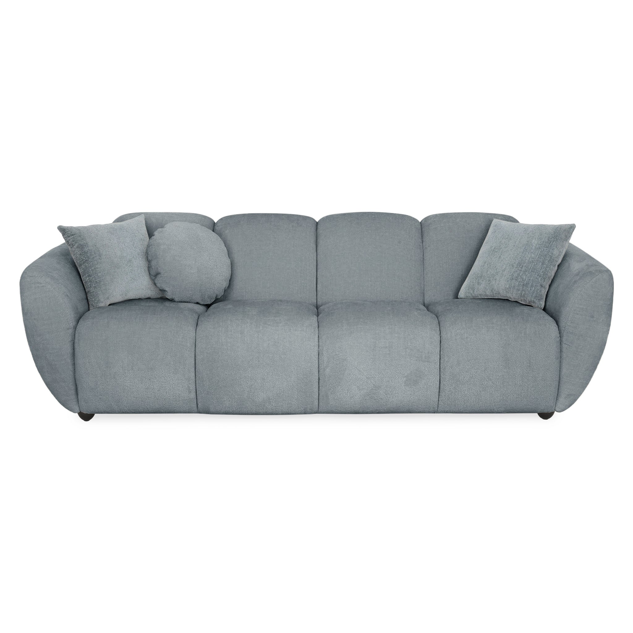 MALOME Canapea 3 locuri, 3 perne decorative incluse, stofă - Image 18