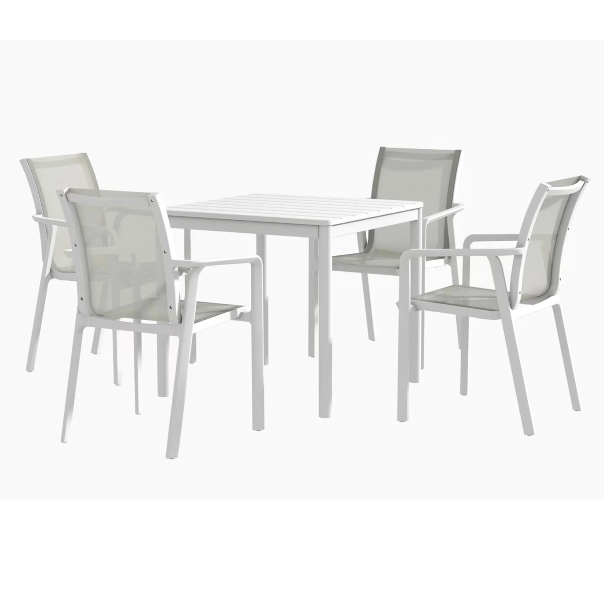 MARTA Set mobilier terasă/grădină, 4 scaune și masă - Image 8