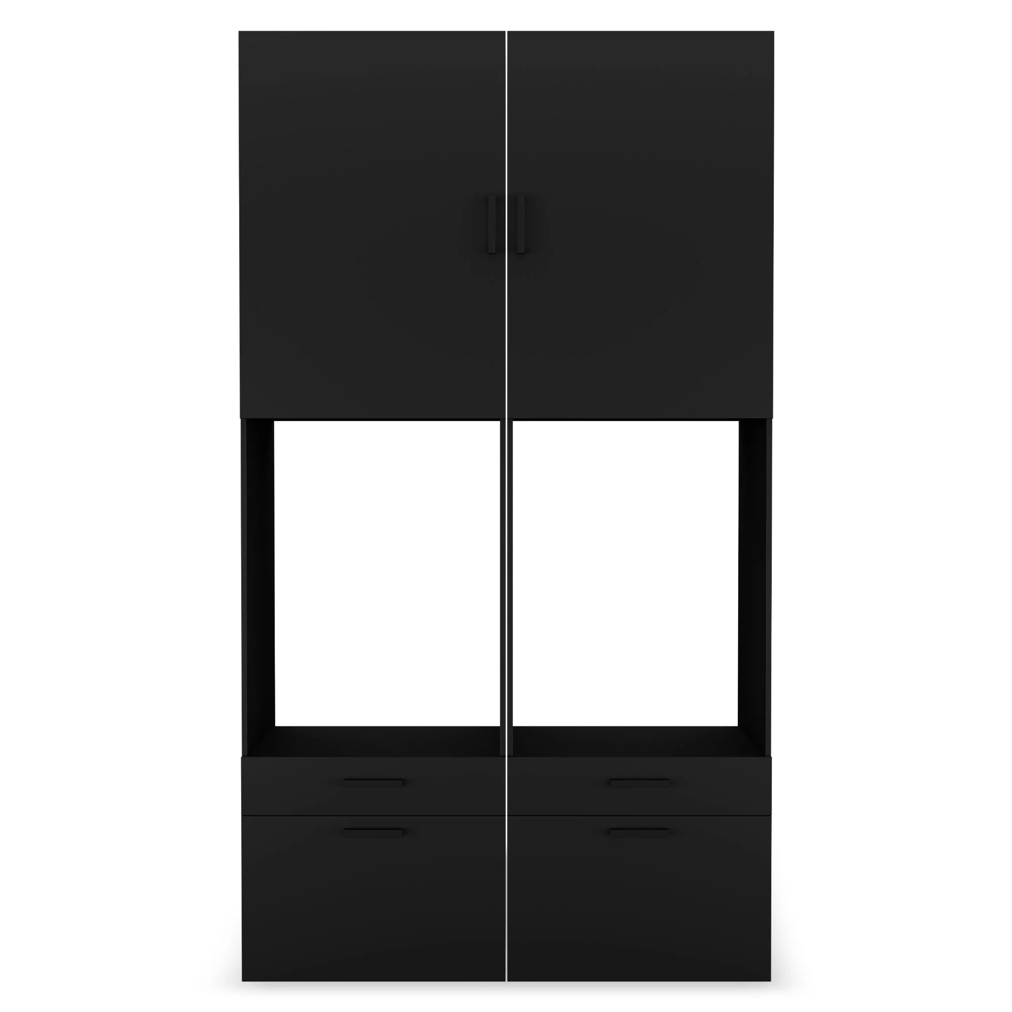WASH&STORE Set mobilier baie, 2 dulapuri depozitat mașina spălat/uscător și 2 dulapuri suspendate - Image 9