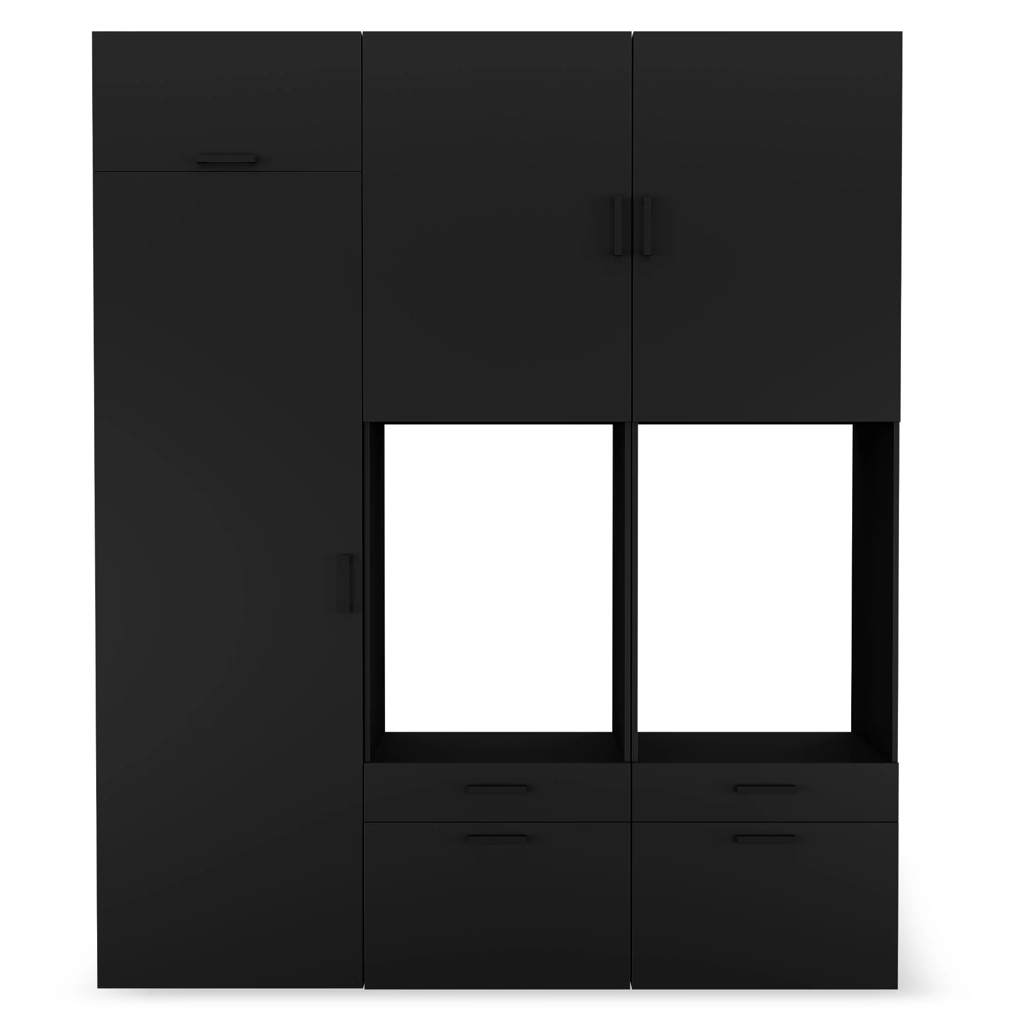 WASH&STORE Set mobilier baie, 6 dulapuri depozitat mașina spălat/uscător - Image 9