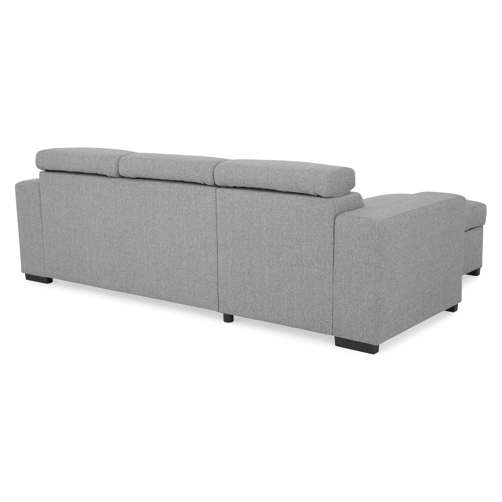 LUIRO Colțar extensibil, șezlong interschimbabil, ladă depozitare, mecanism tetiere, stofă - Image 22