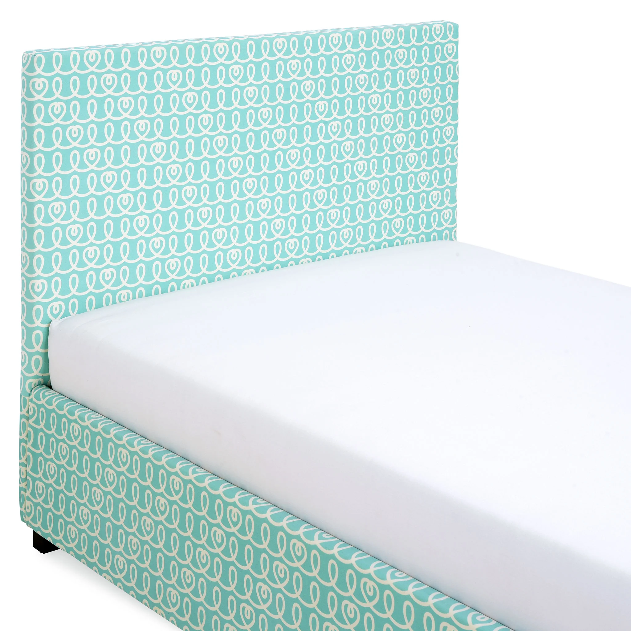 FANCY CURLY MINT Pat tapițat copii 90x200cm, somieră inclusă - Image 10