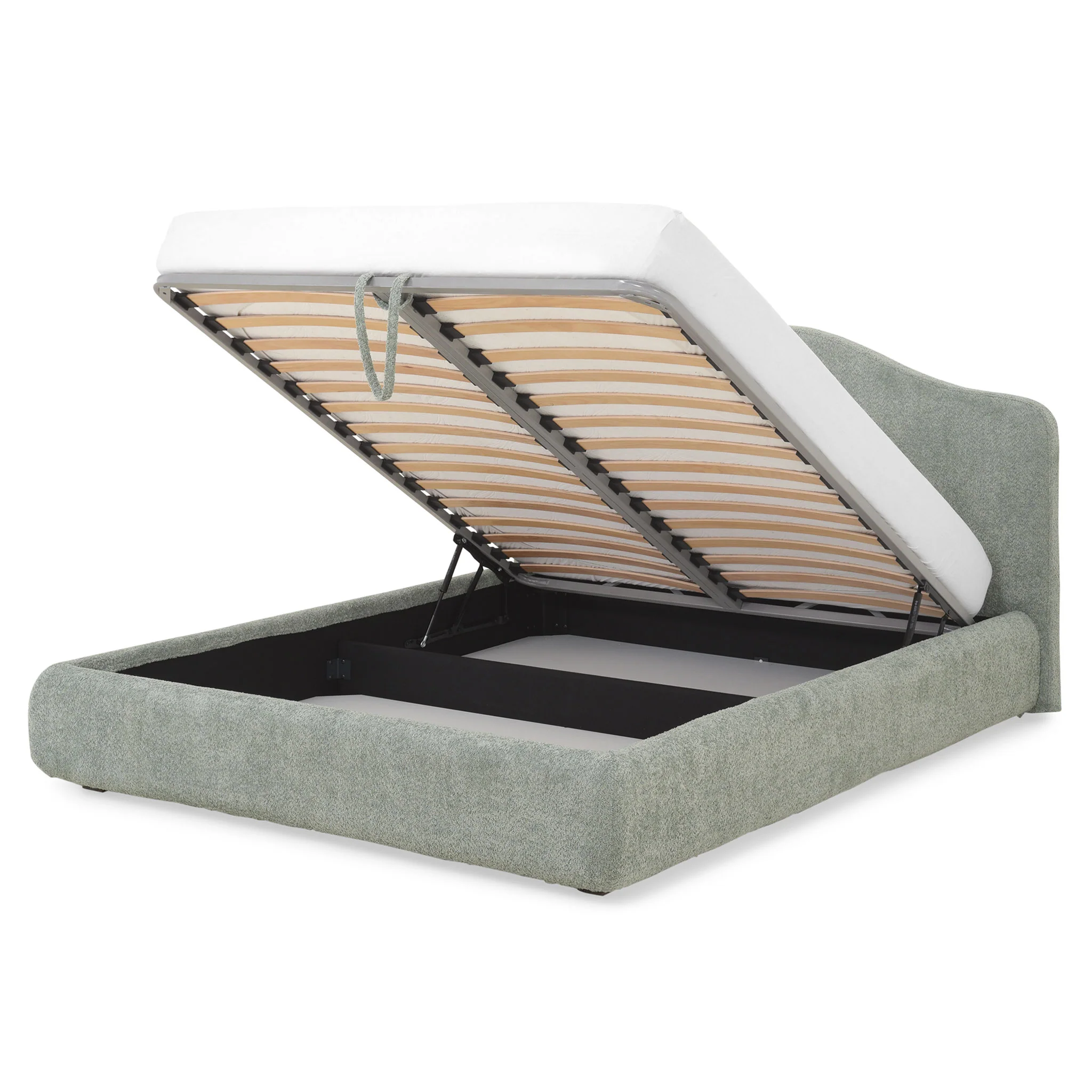 RICHARD Pat tapițat, dehusabil, 160x200cm, somieră rabatabilă și ladă depozitare incluse - Image 9