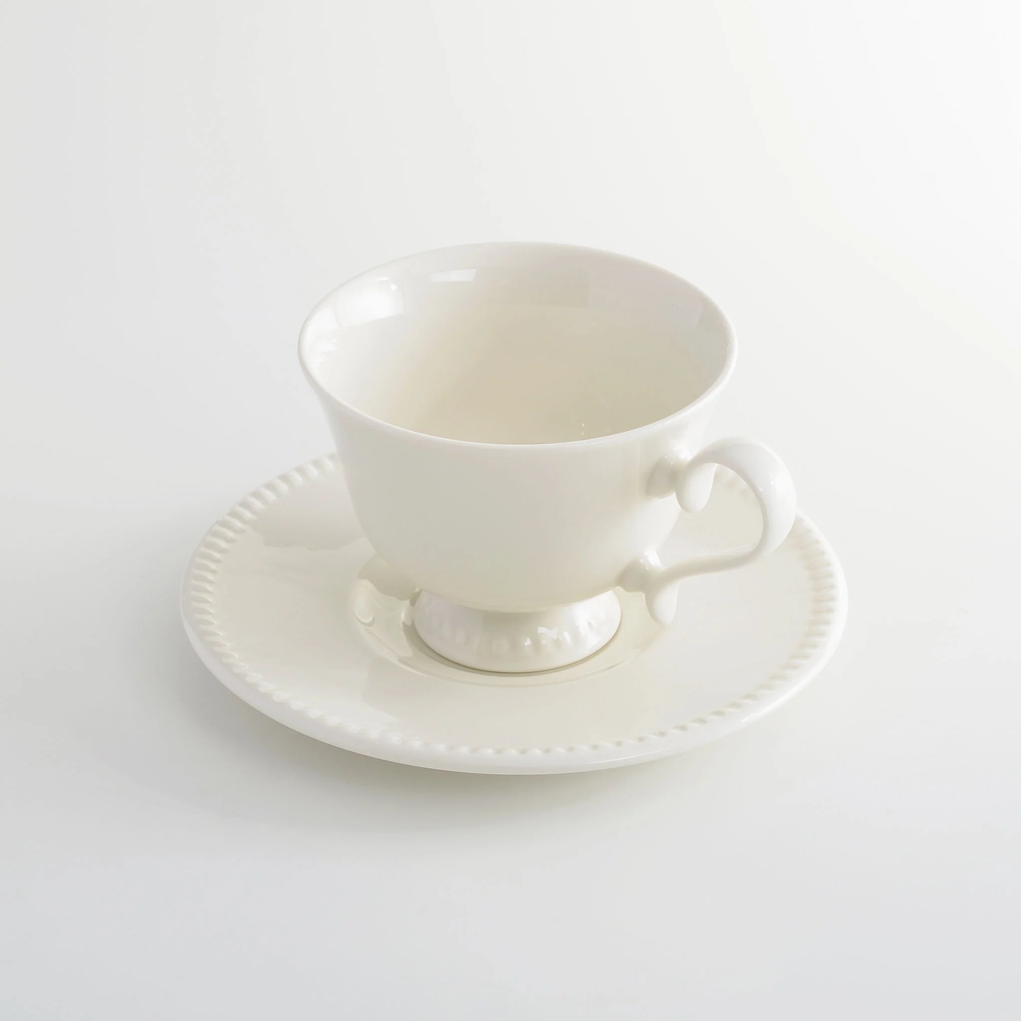BEATRICE Ceașcă și farfurioară, porțelan, 220ml - Image 3