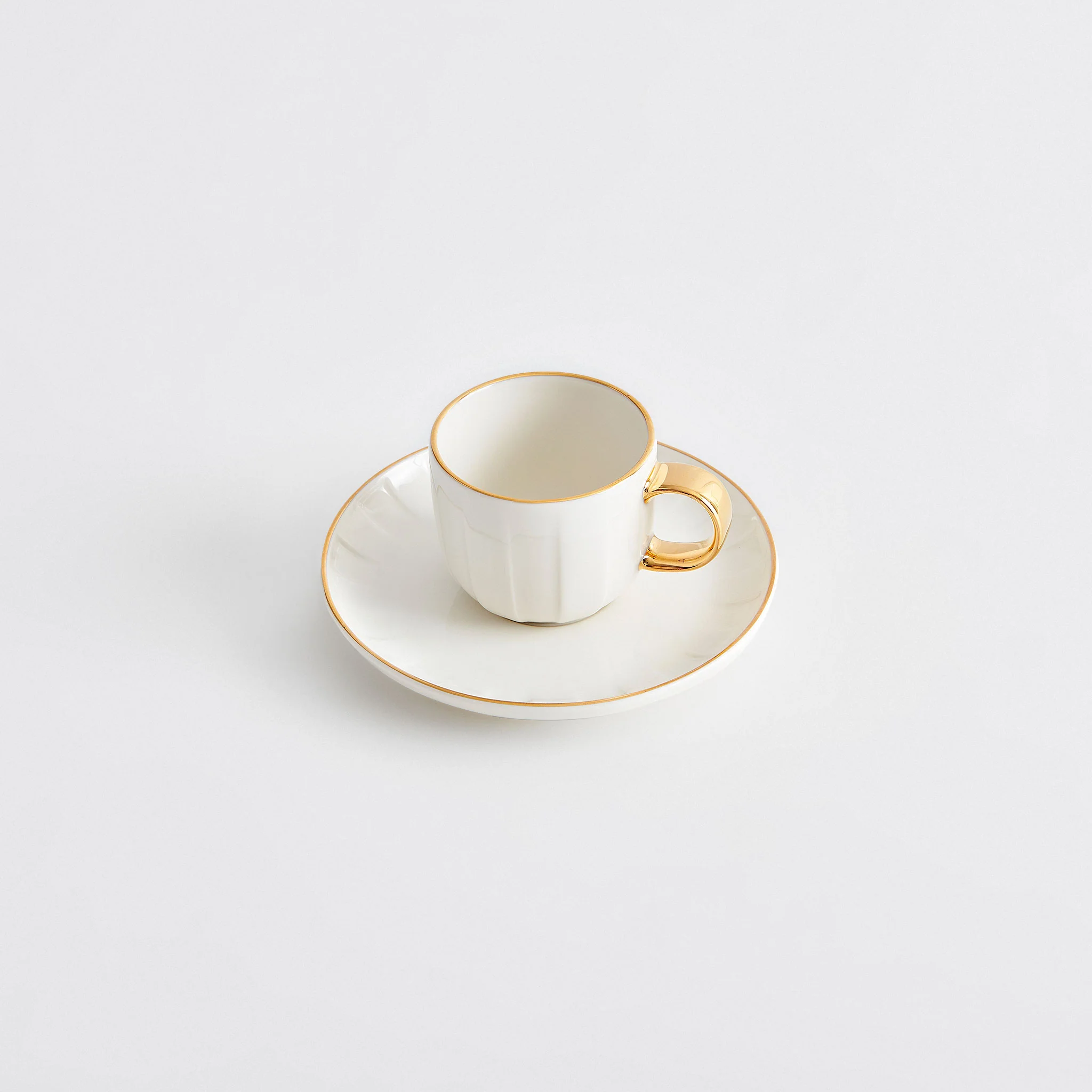 ABSOLUTE Ceașcă cu farfurioară espresso, porțelan, 90ml - Image 3