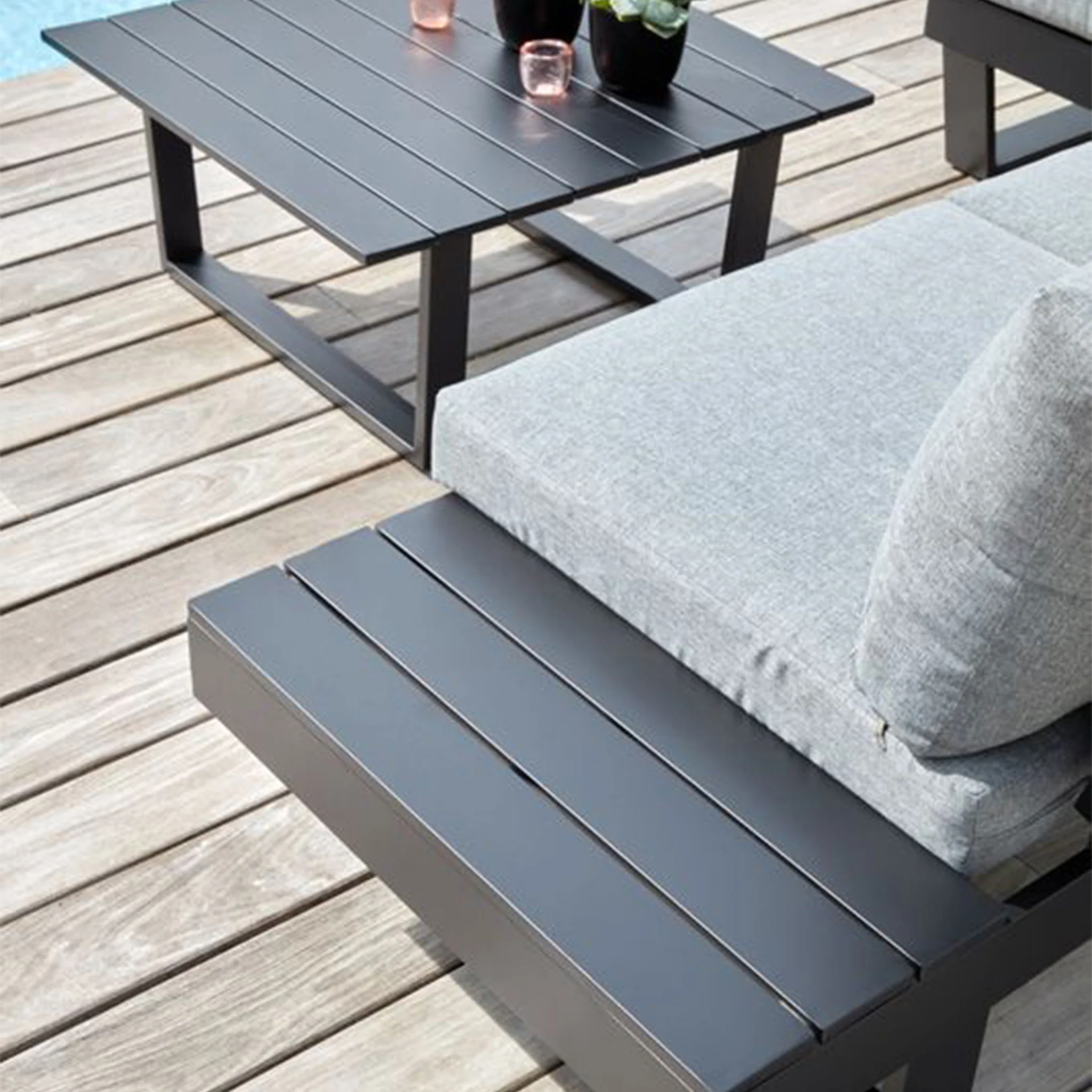 ALORA Set mobilier terasă/grădină, șezlong, canapea și măsuță - Image 9