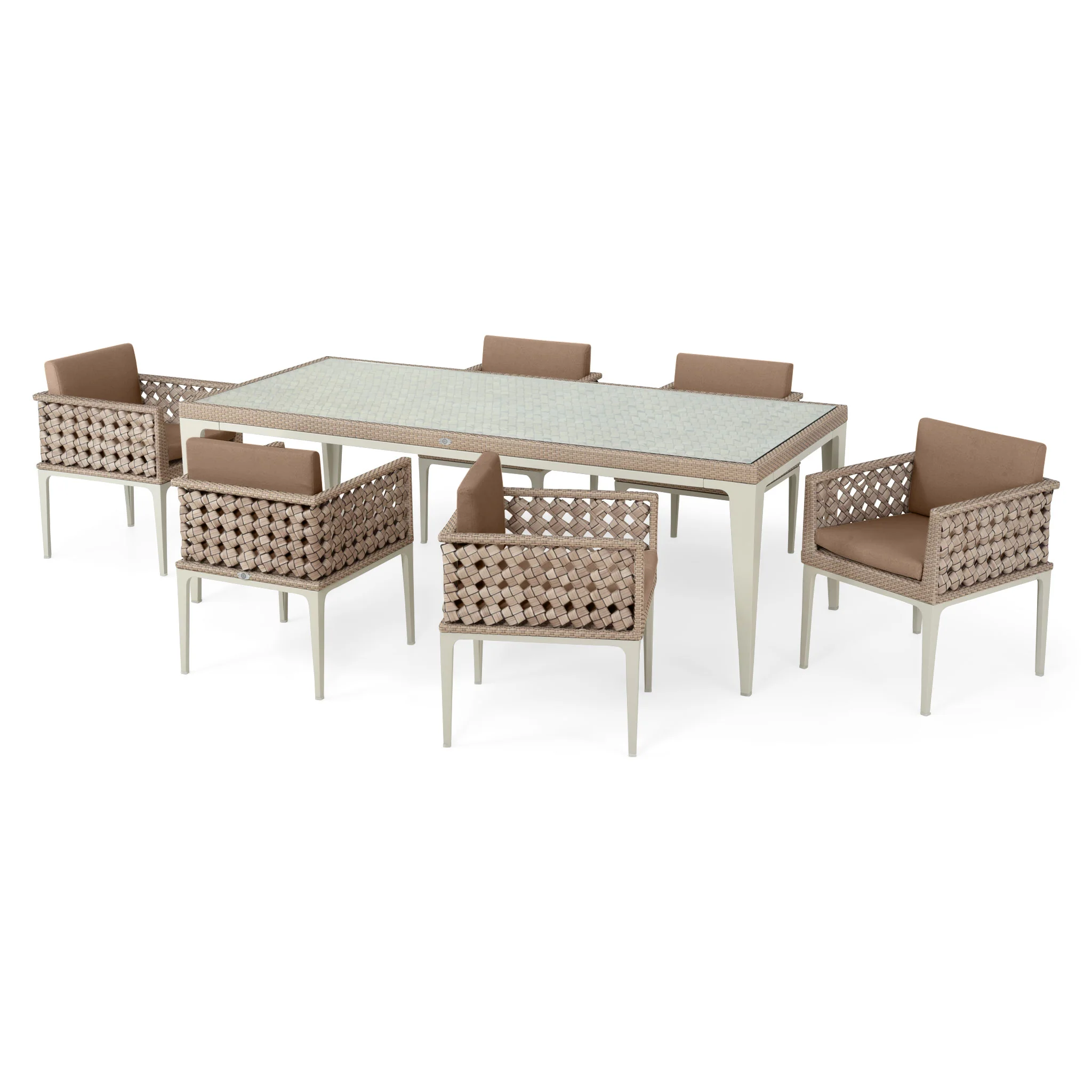HEART Set mobilier terasă/grădină, 6 scaune și masă - Image 23