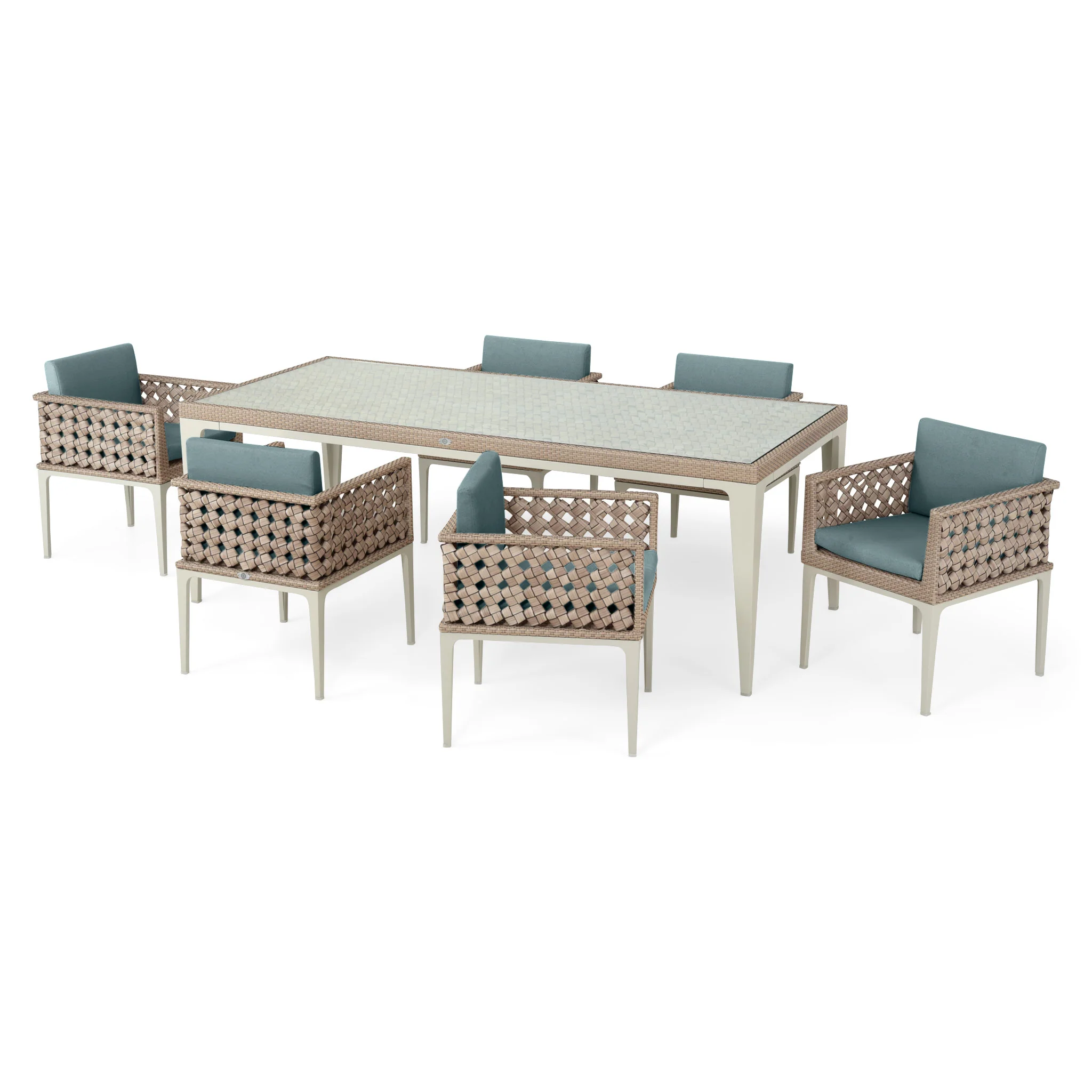 HEART Set mobilier terasă/grădină, 6 scaune și masă - Image 43