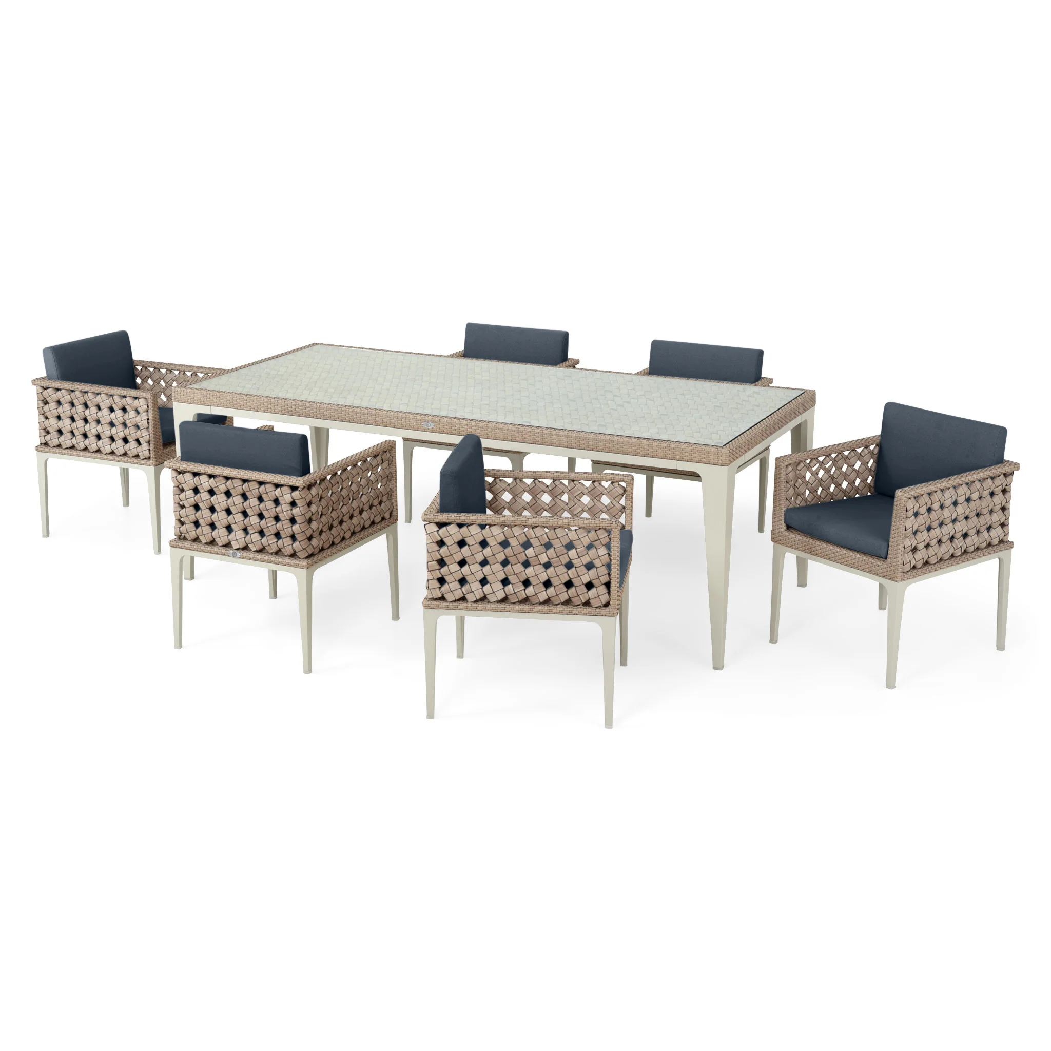 HEART Set mobilier terasă/grădină, 6 scaune și masă - Image 59