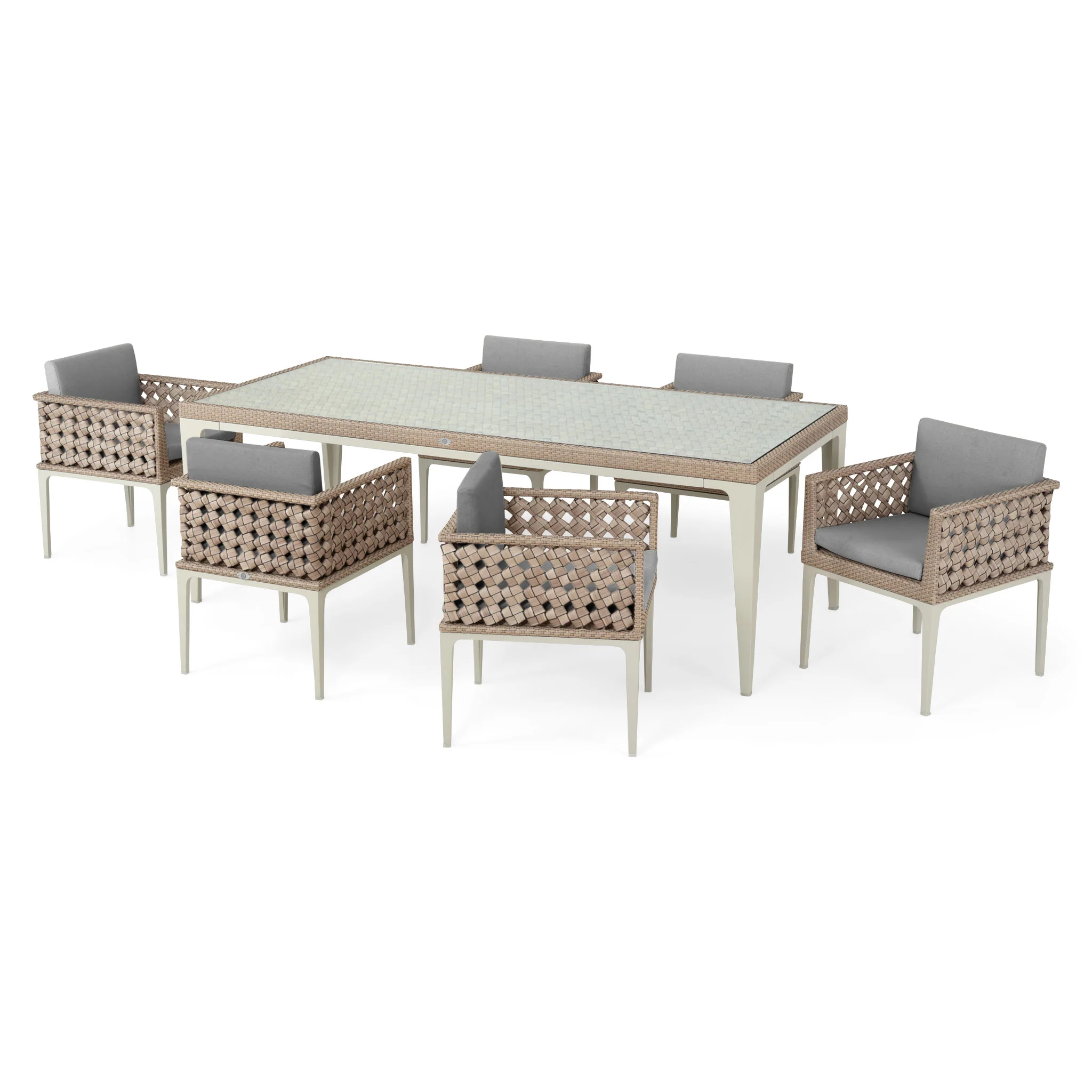 HEART Set mobilier terasă/grădină, 6 scaune și masă - Image 7
