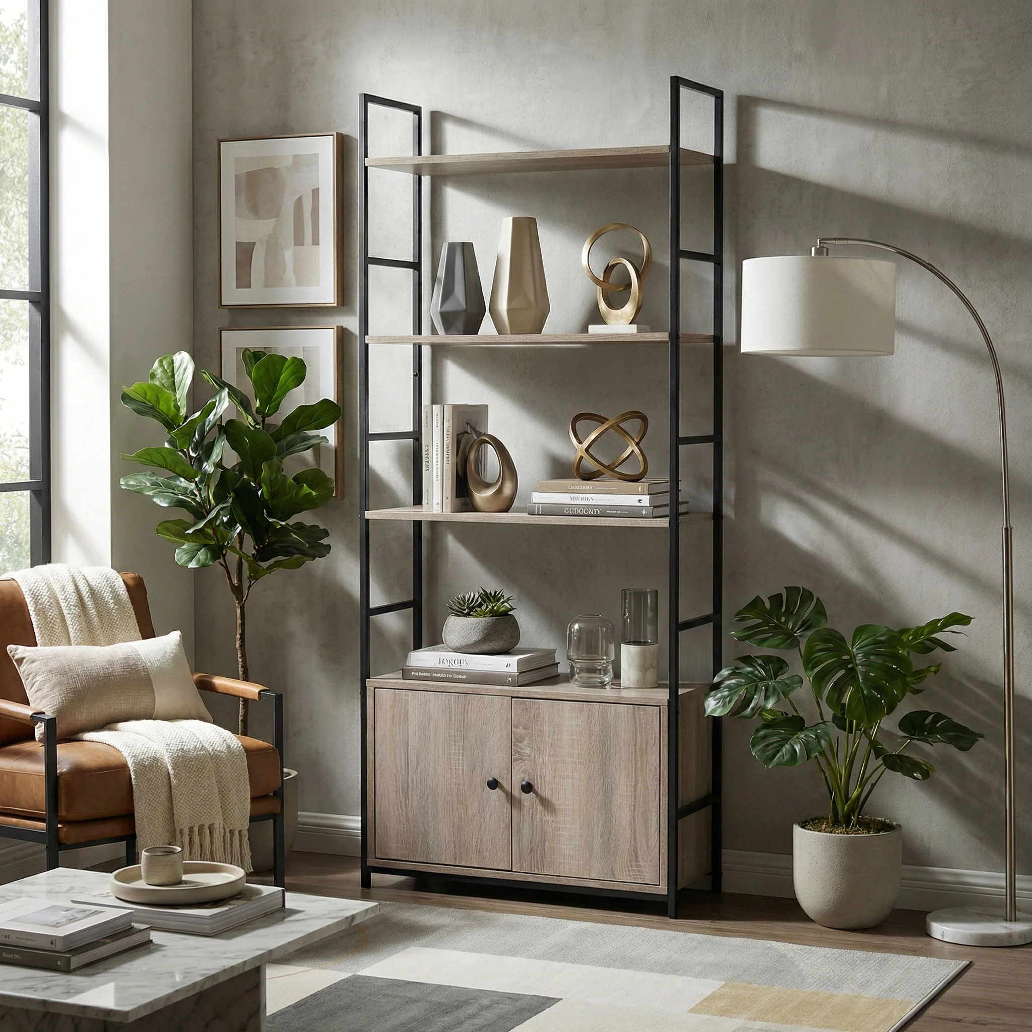 HOME PLUS Etajeră 2 uși - Image 2