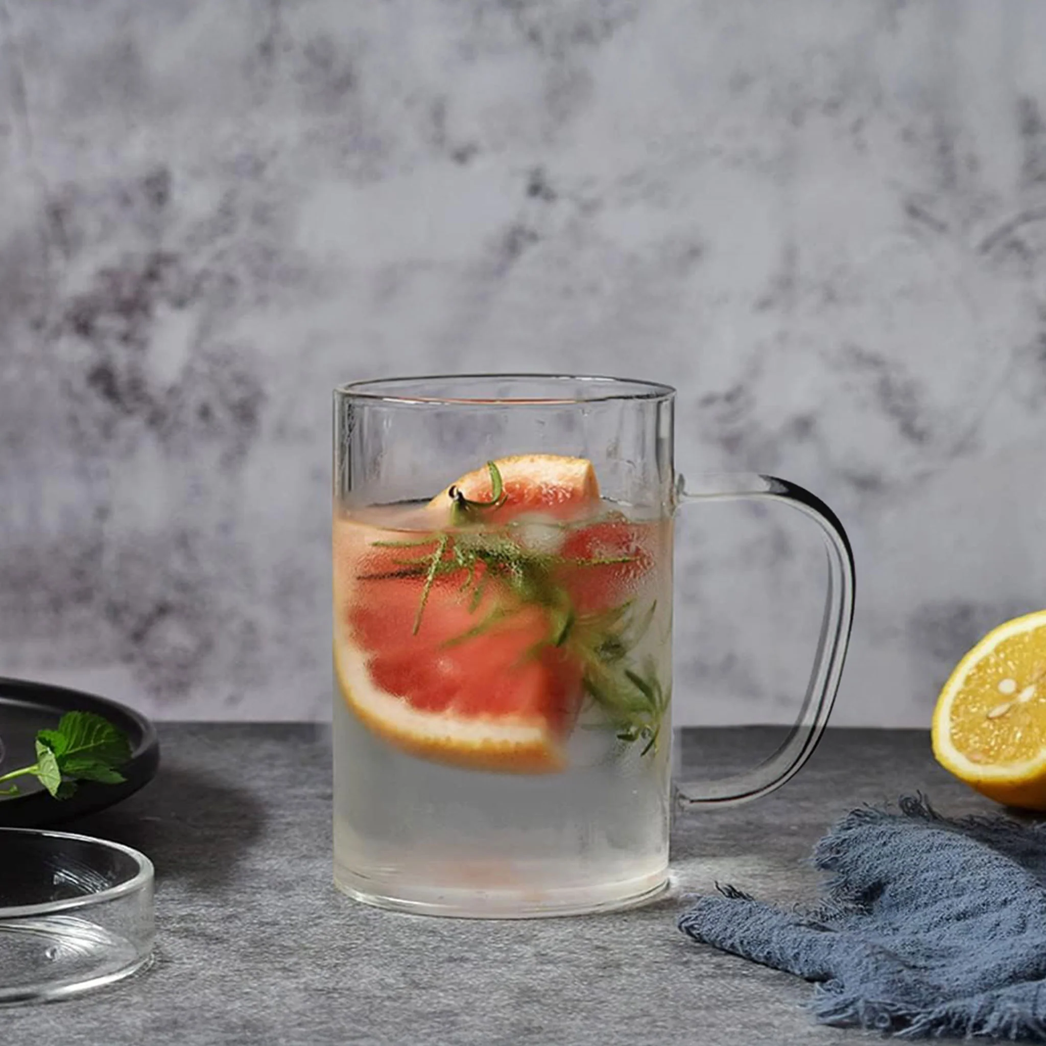MEDITERRANEA Set 2 cani, sticlă borosilicată, 470ml - Image 3