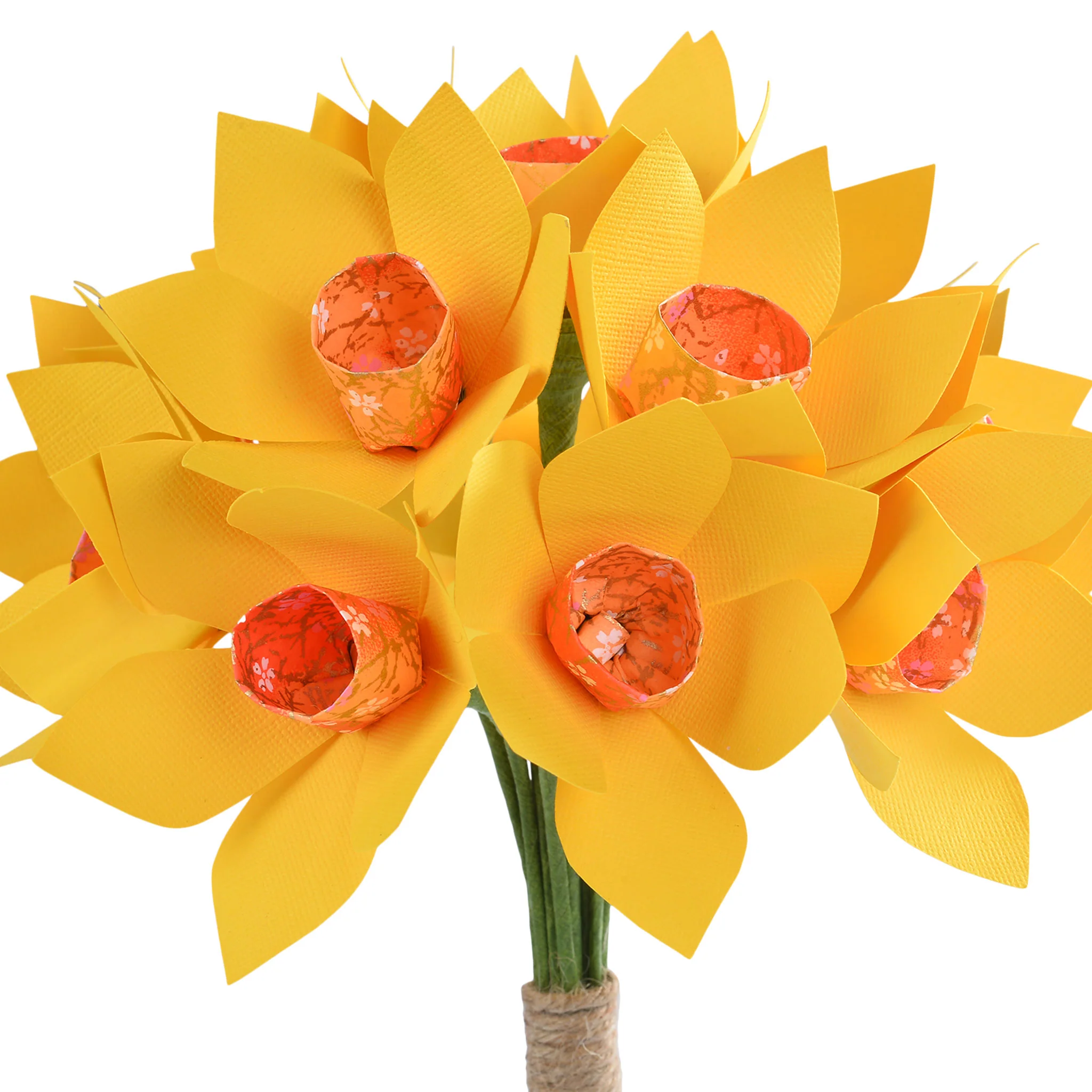 15 NARCISE Buchet din flori hârtie - Image 3