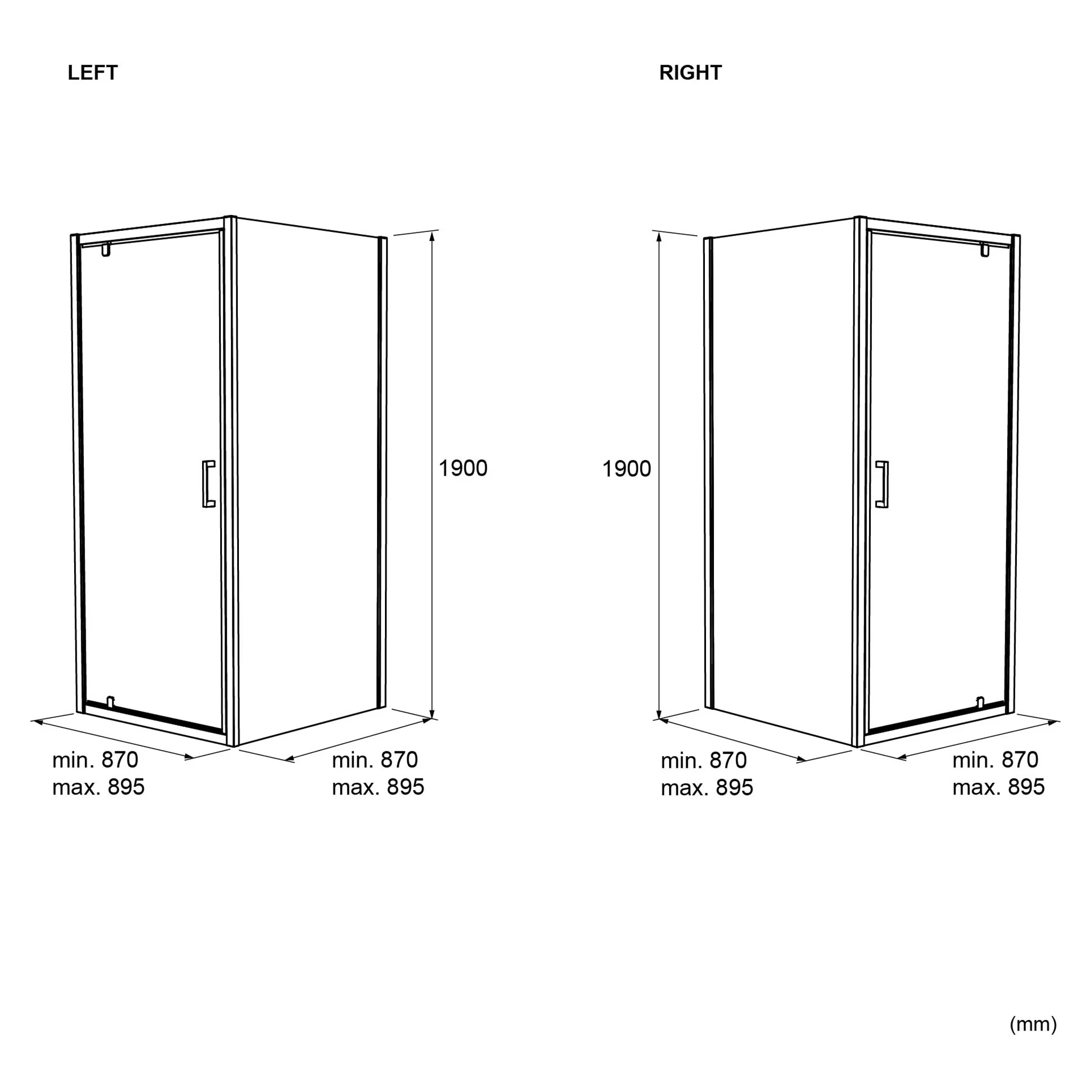 SUNRISE SQUARE Sistem duș 2 uși glisante sticlă 6mm - Image 11