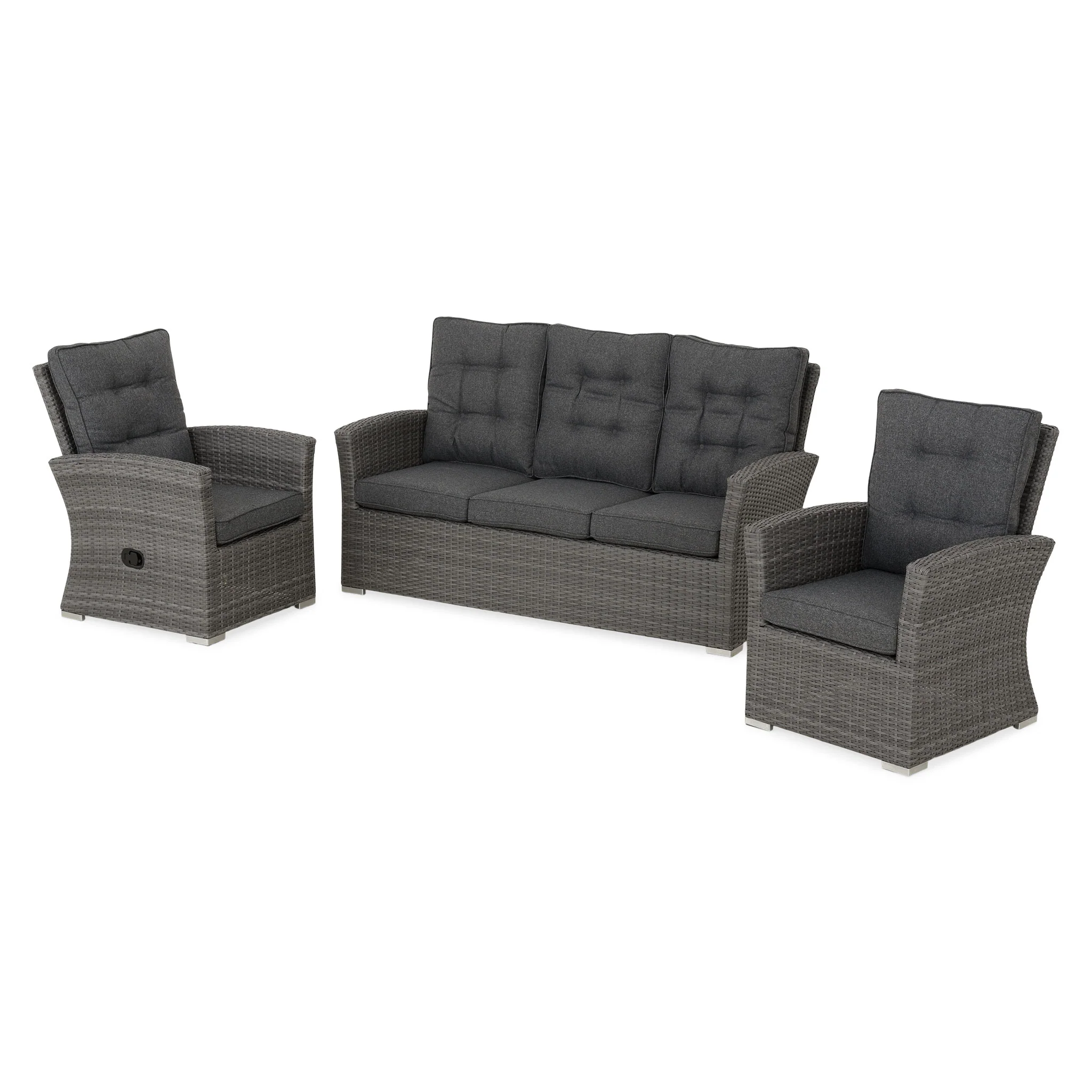 MARACAY Set mobilier terasă/grădină, 2 fotolii și canapea - Image 2