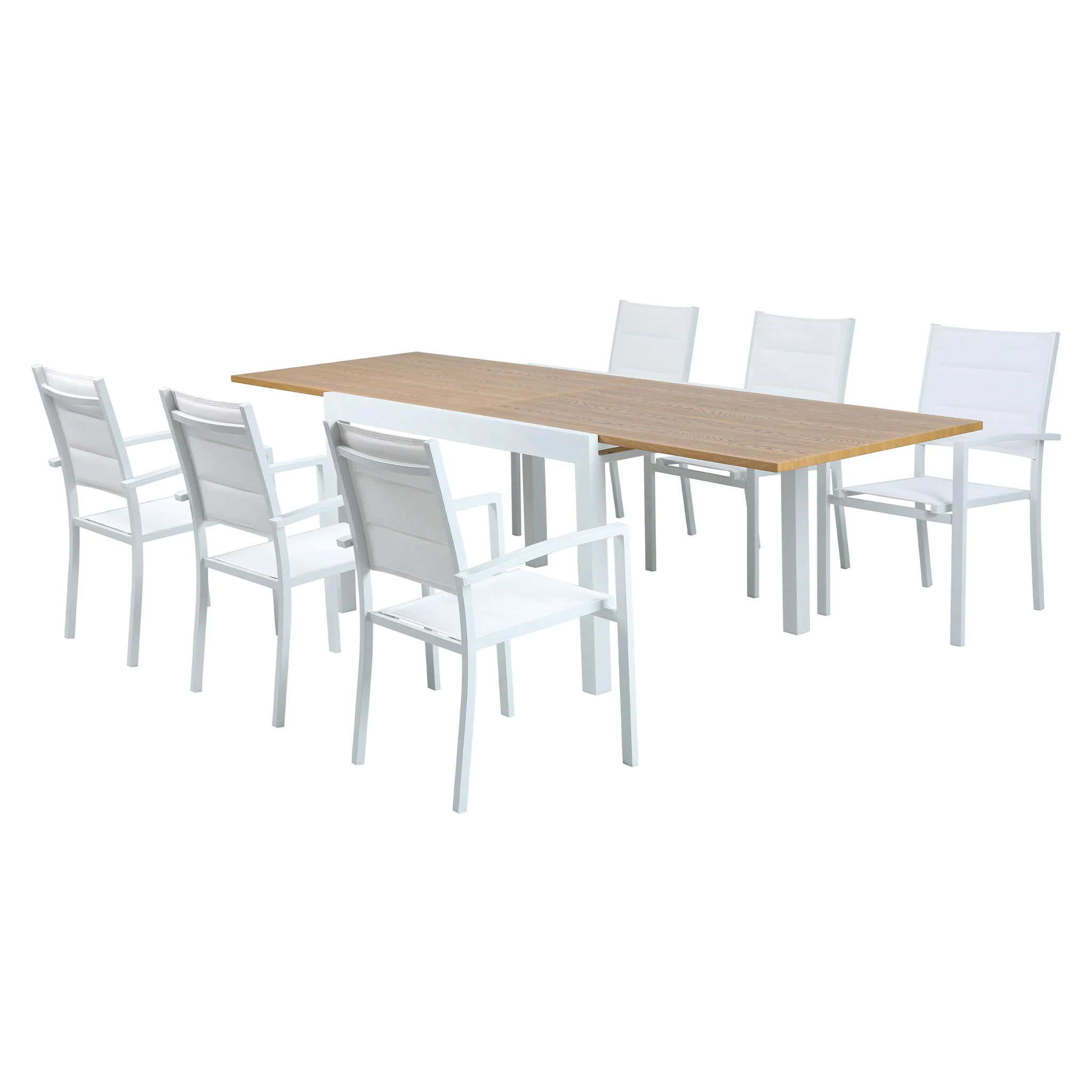 DRESDEN Set mobilier terasă/grădină, 6 scaune și masă