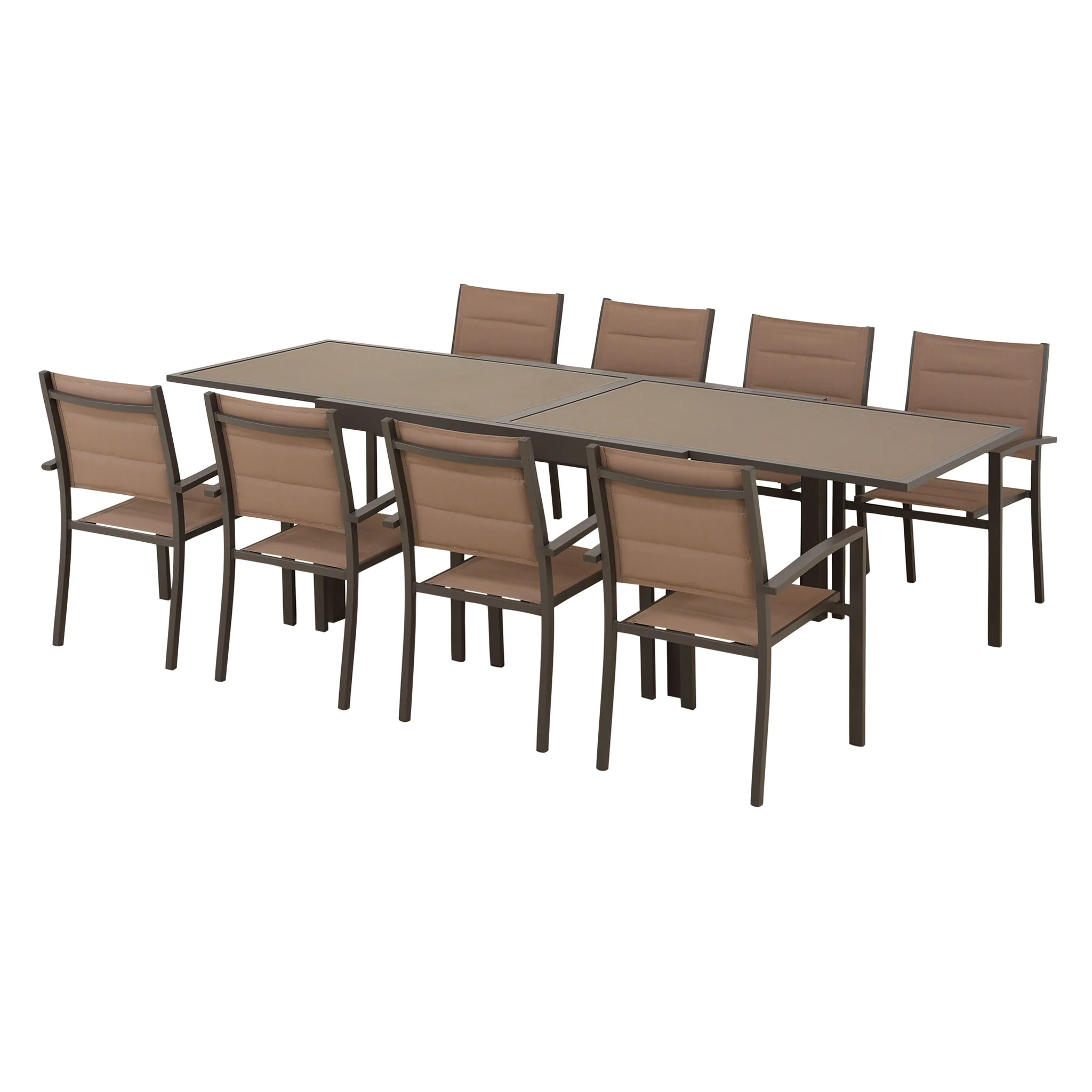 LUCCA Set mobilier terasă/grădină, 8 scaune și masă extensibilă - Image 11