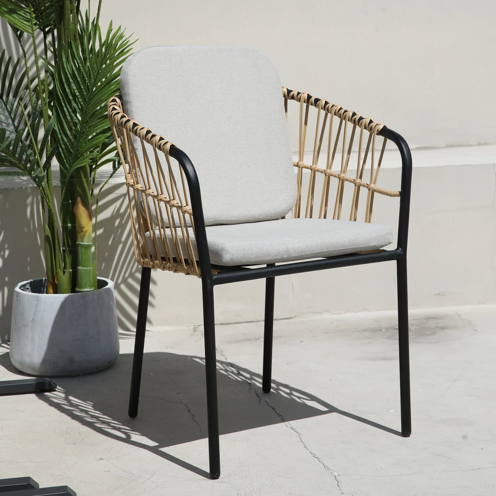 TESSA RATTAN Scaun suprapozabil exterior - Image 4