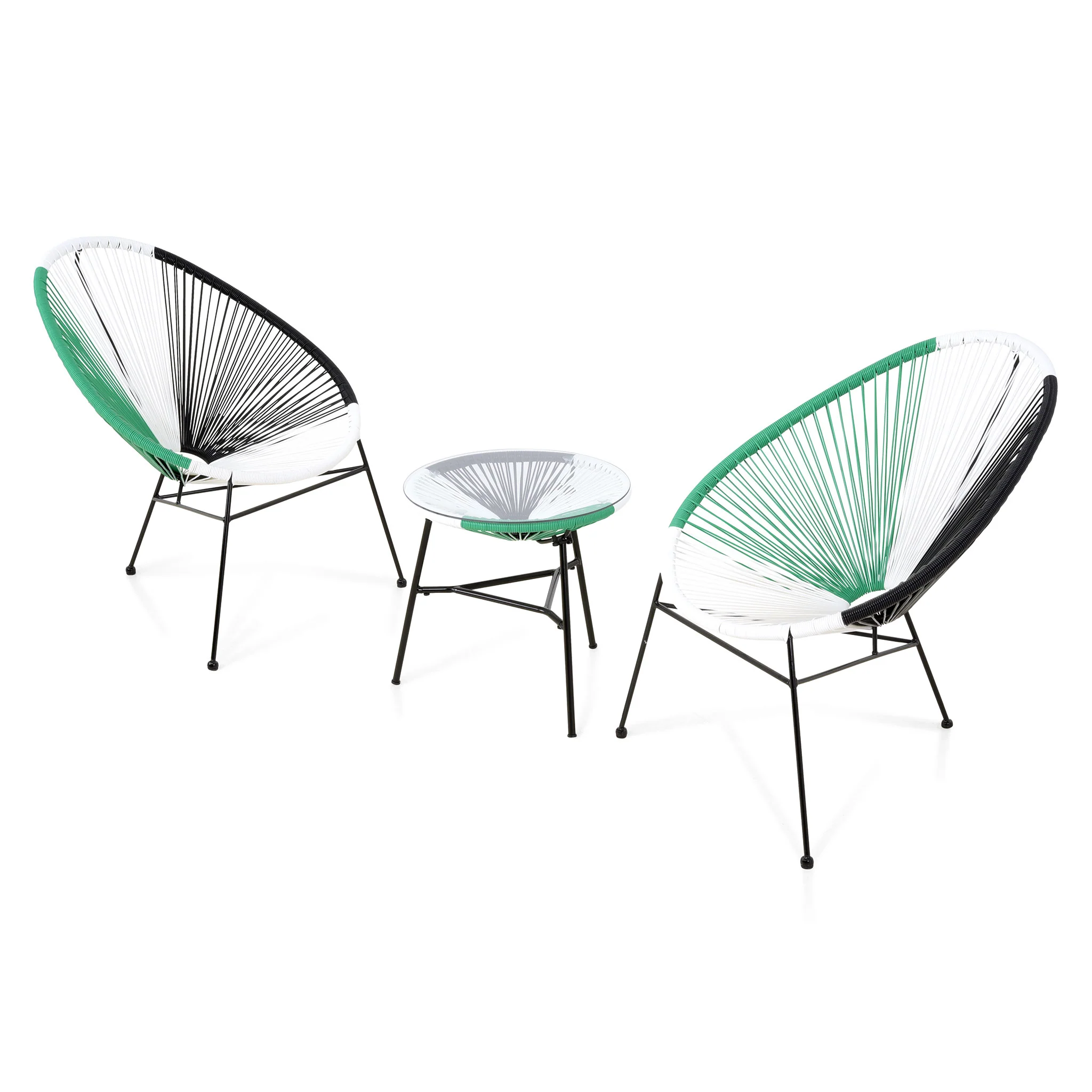 CORFU Set mobilier terasă/gradină, 2 fotolii și măsuță - Image 17