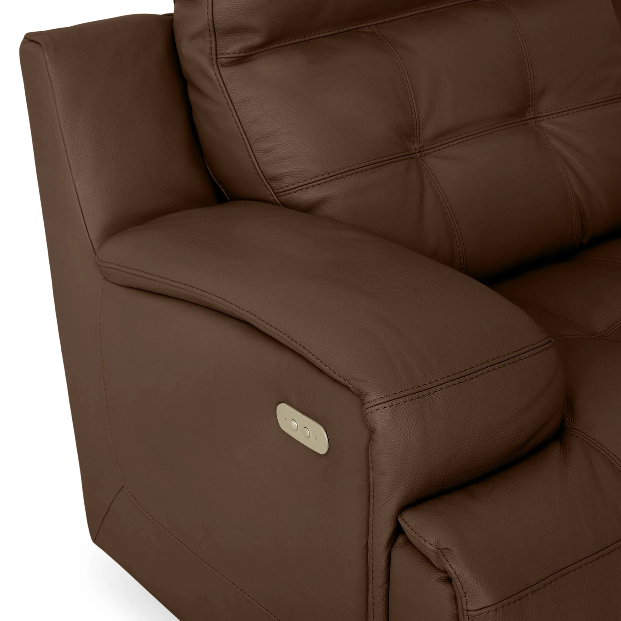 SANTIAGO Fotoliu cu recliner electric, piele - Image 58