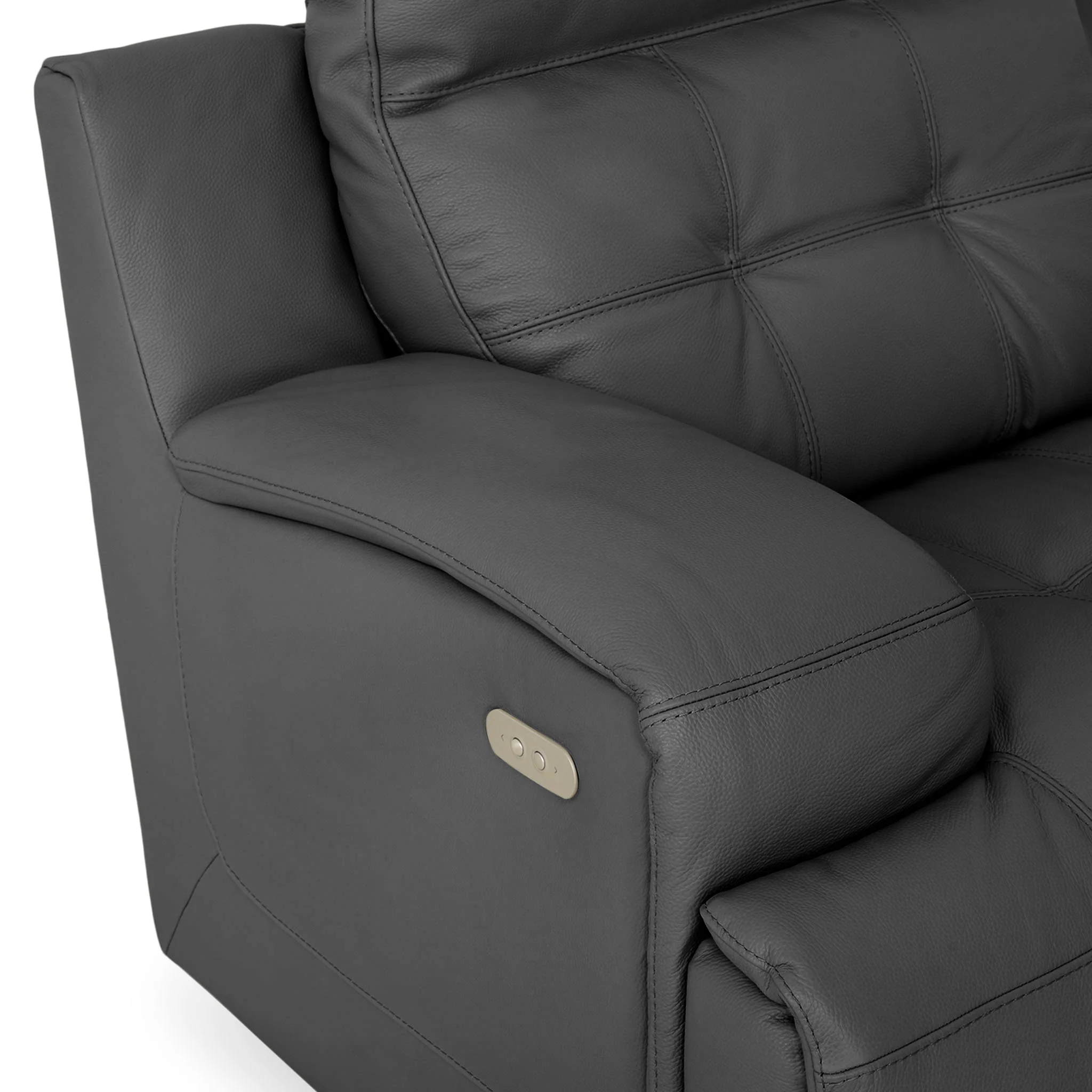 SANTIAGO Fotoliu cu recliner electric, piele - Image 67