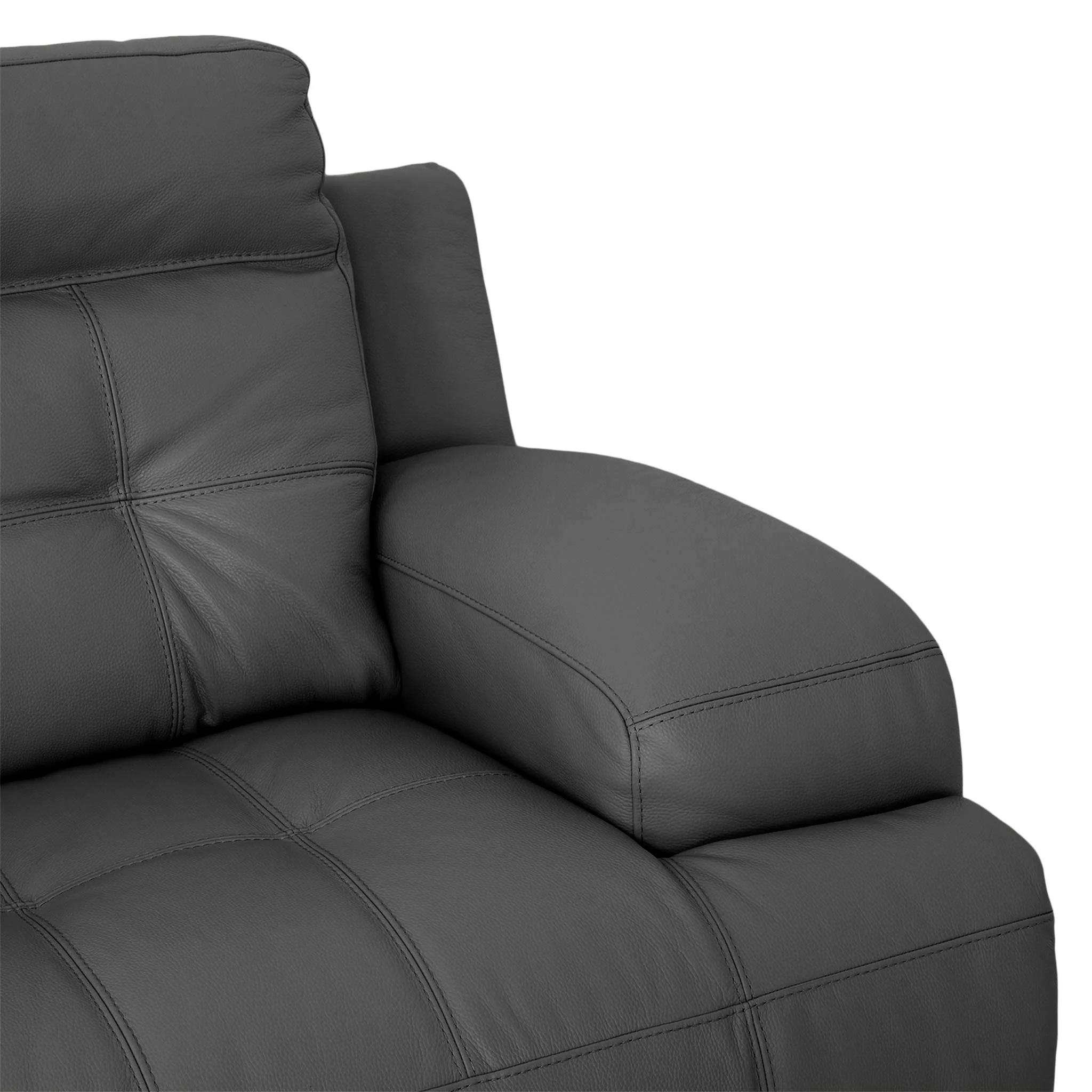 SANTIAGO Fotoliu cu recliner electric, piele - Image 68