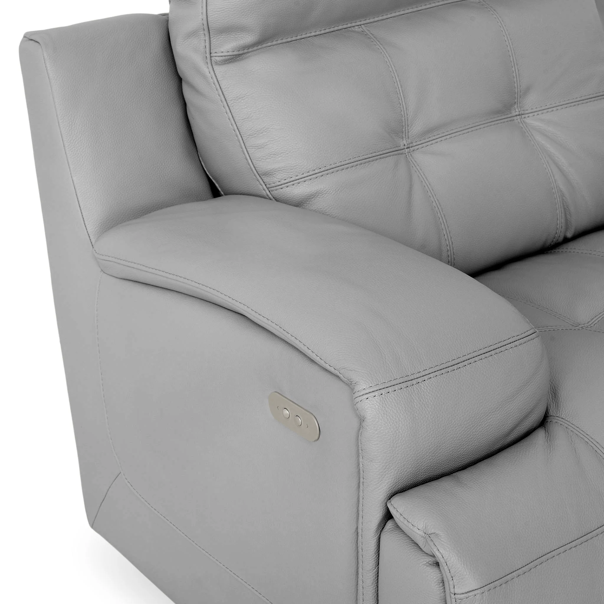 SANTIAGO Fotoliu cu recliner electric, piele - Image 85