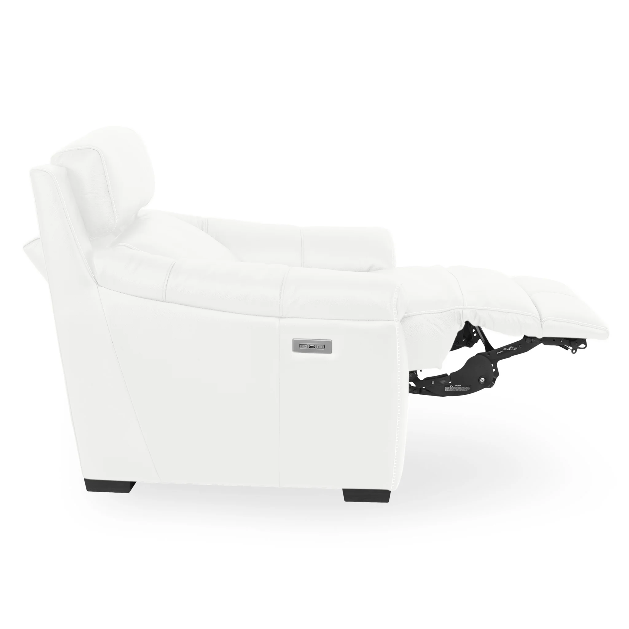 THOMSON Fotoliu cu recliner electric și mecanism tetieră, piele - Image 28