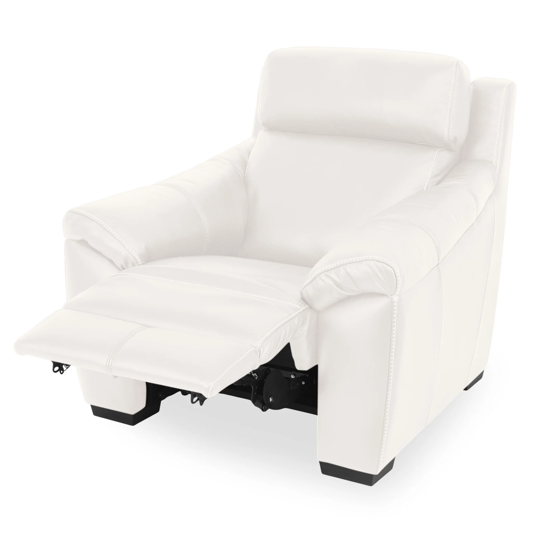 THOMSON Fotoliu cu recliner electric și mecanism tetieră, piele - Image 69