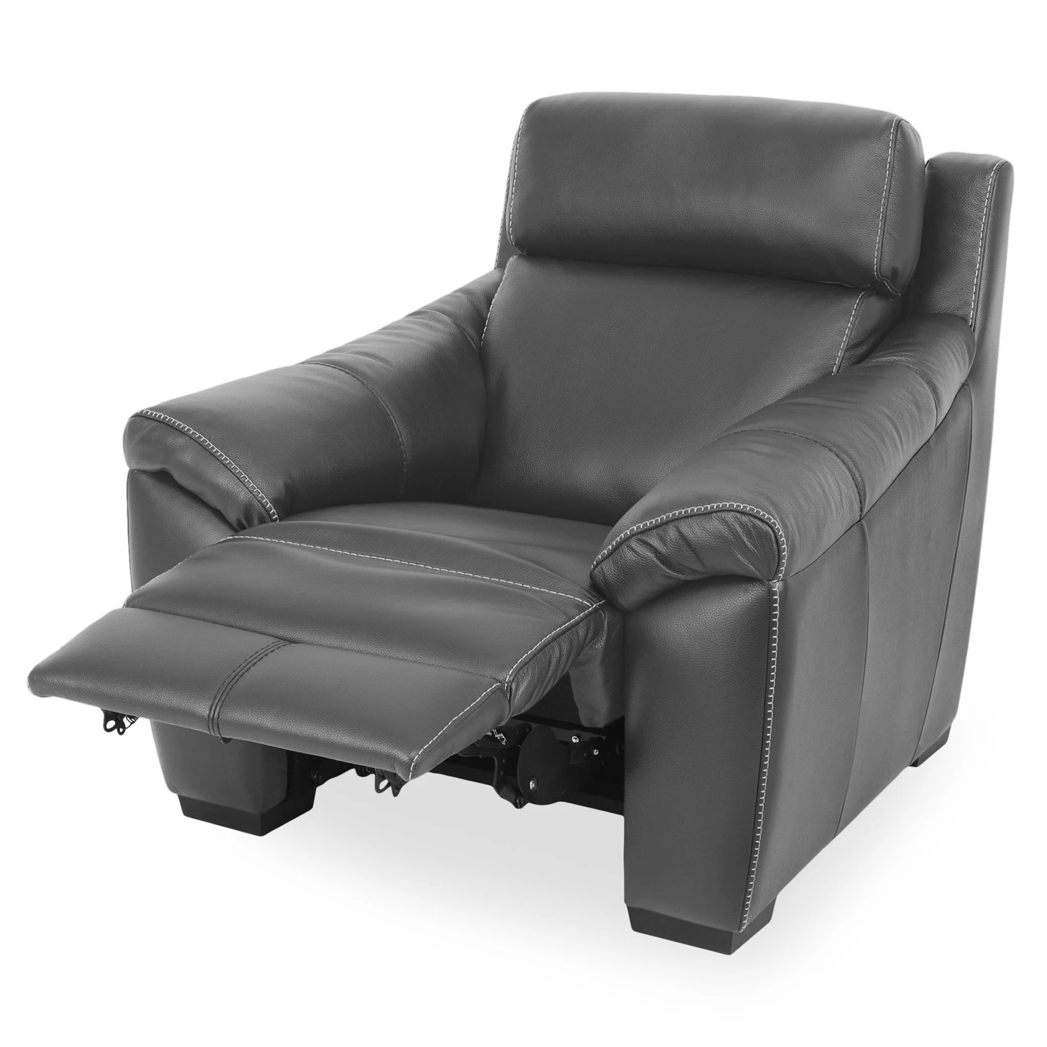 THOMSON Fotoliu cu recliner electric și mecanism tetieră, piele - Image 99