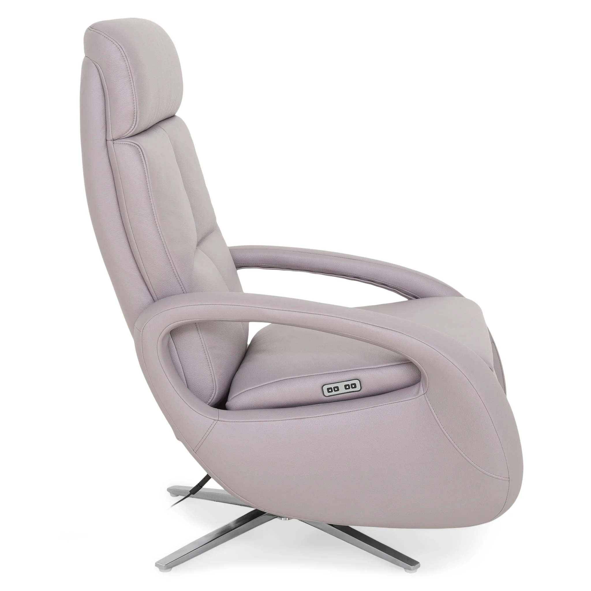 HESTON Fotoliu rotativ cu recliner electric, stofă - Image 9
