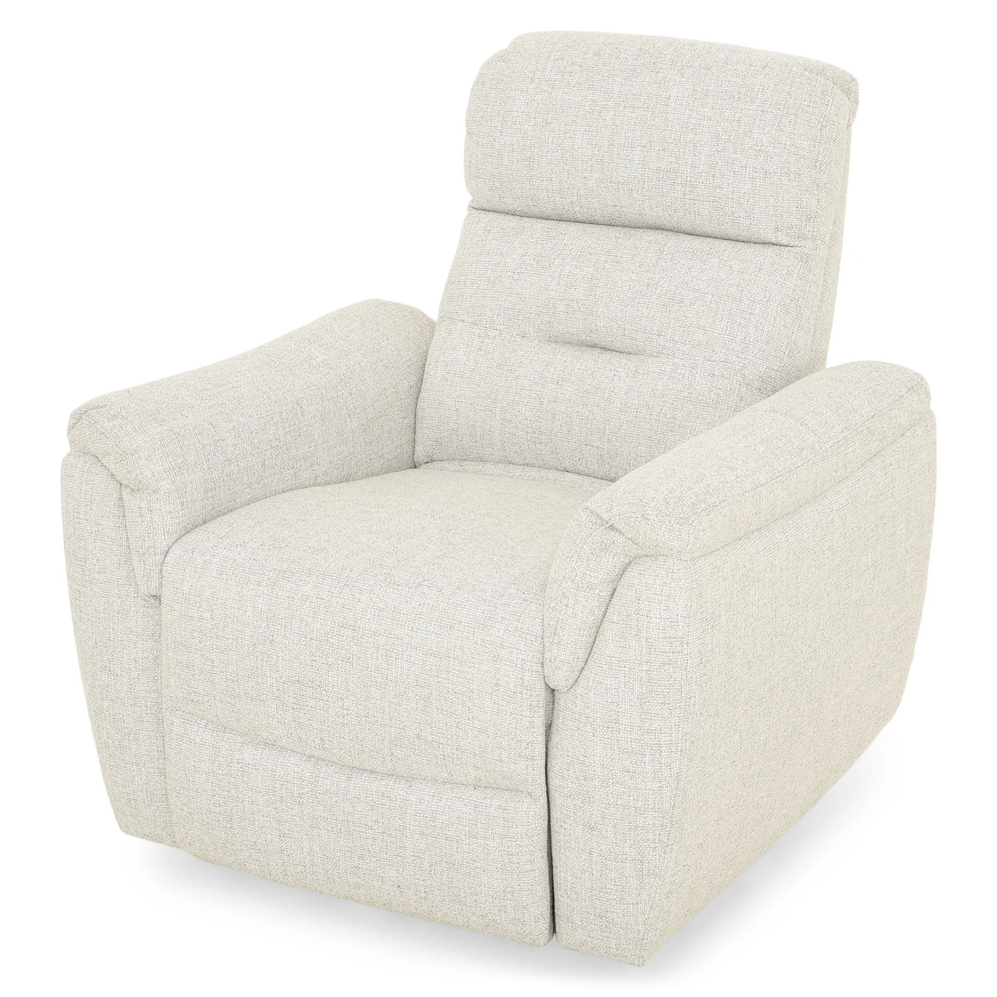 ROSELAND Fotoliu rotativ cu recliner electric și balans, stofă - Image 3