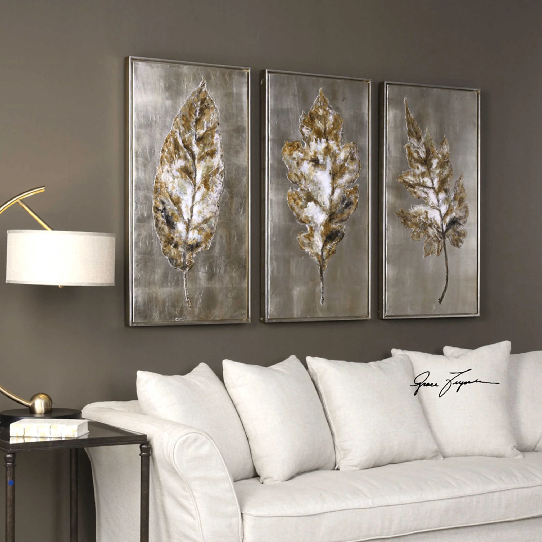 AUTUMN LEAF I Tablou canvas 53x104cm - Image 8