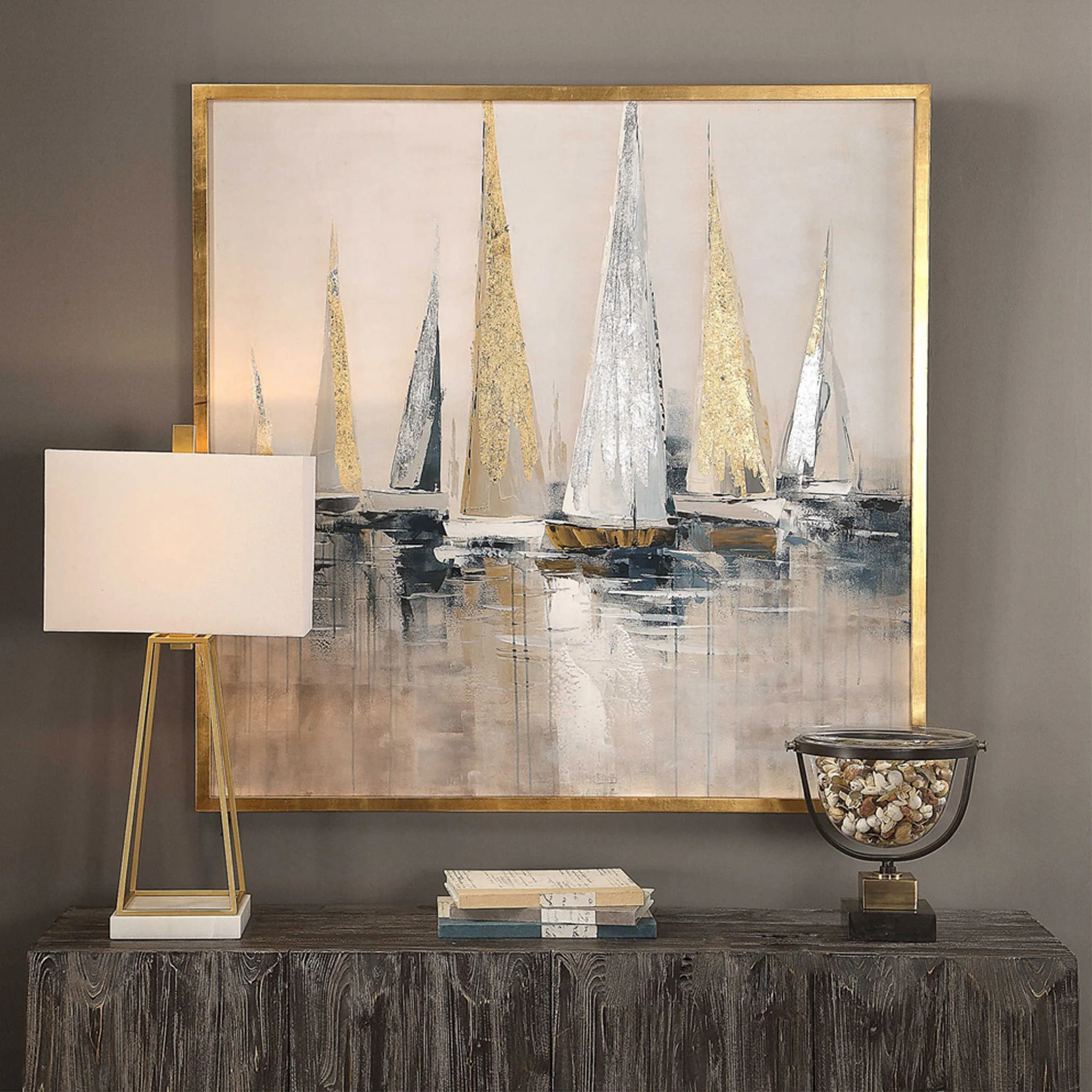 REGATTA Tablou canvas 132x132cm - Image 6
