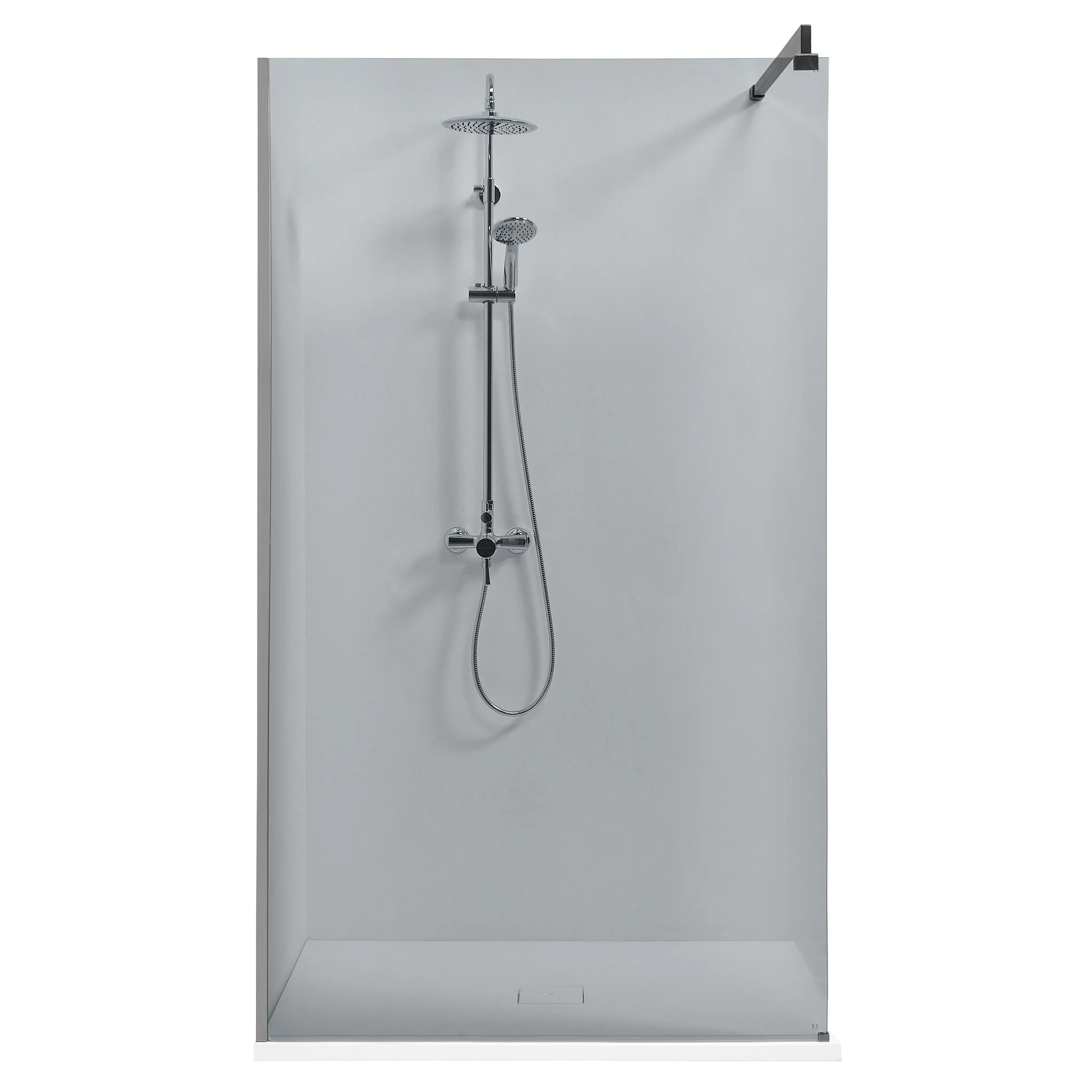 LIBERTY Sistem dus, 116x200 cm, sticla, fumuriu - Image 8