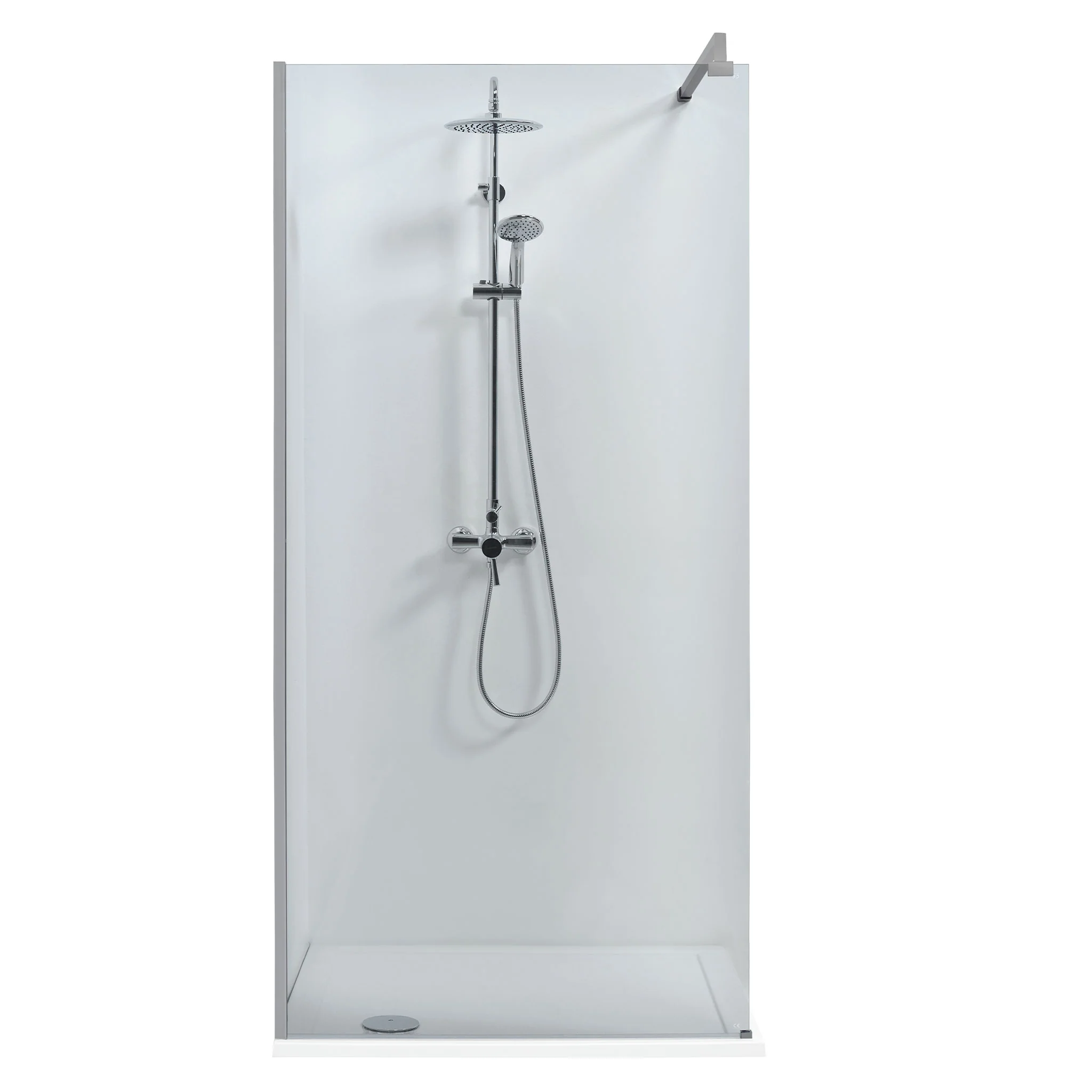 LIBERTY Sistem dus, 96x200 cm, sticla, fumuriu - Image 8