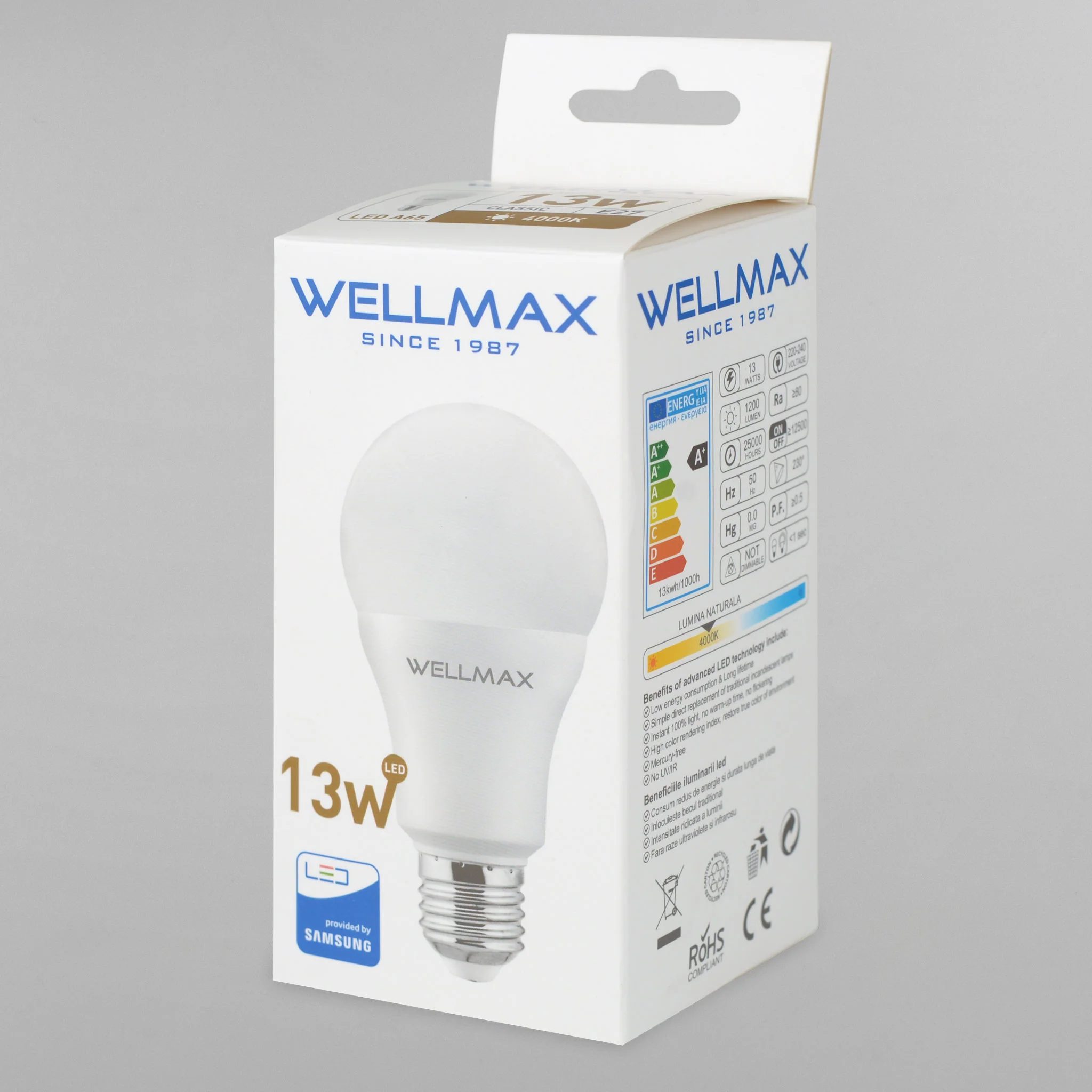 WELLMAX Bec LED 13W E27 - Image 8
