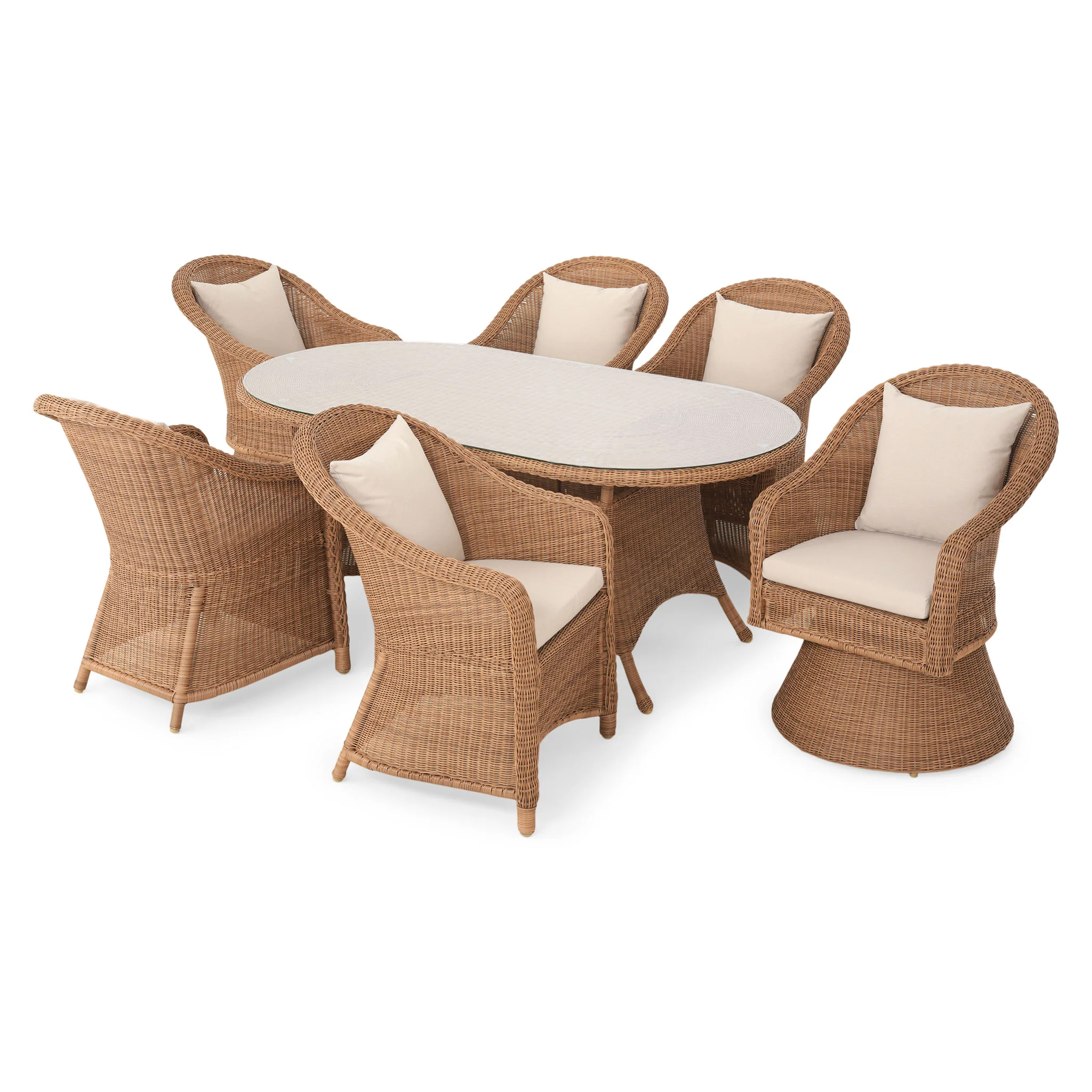 GRAPPA Set mobilier terasă/grădină, 6 scaune și masă - Image 2