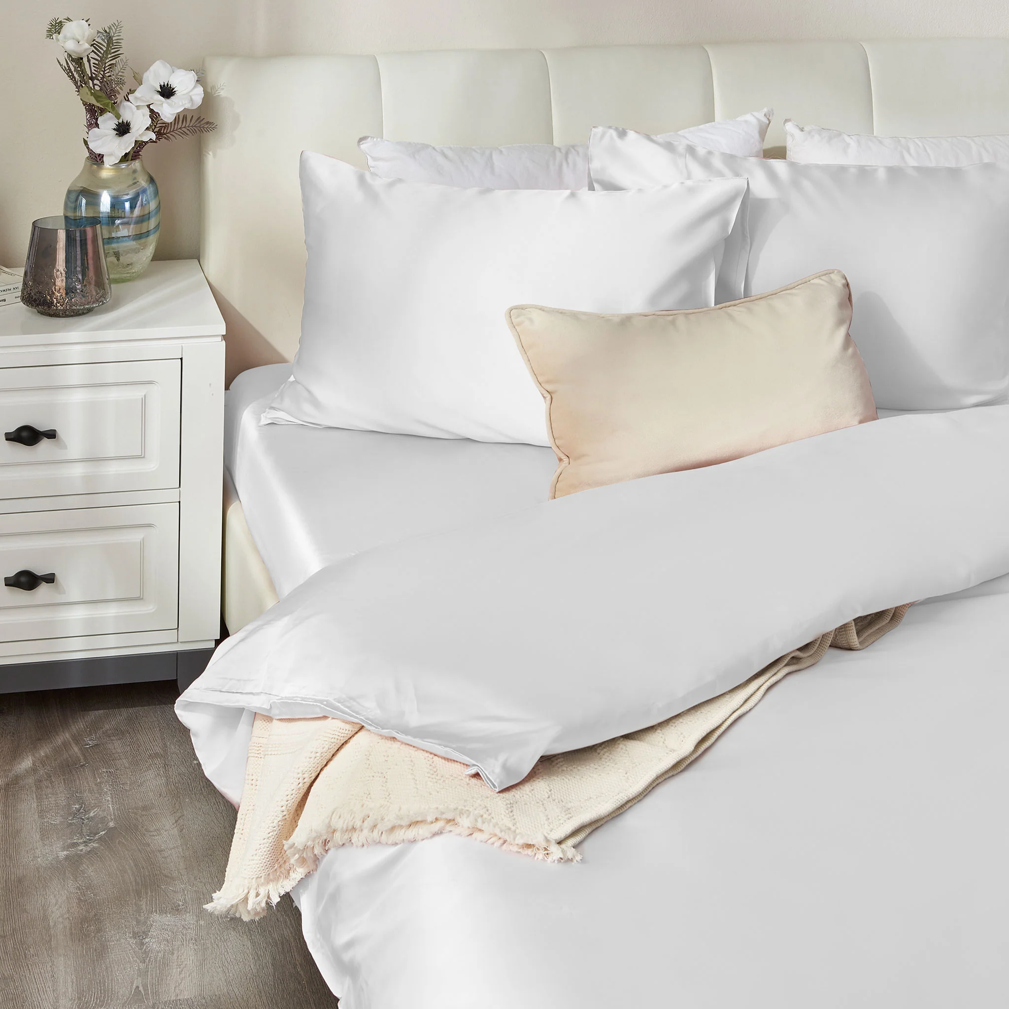 SILKY SATEEN Set așternut 4 piese, 200x220cm - Image 12