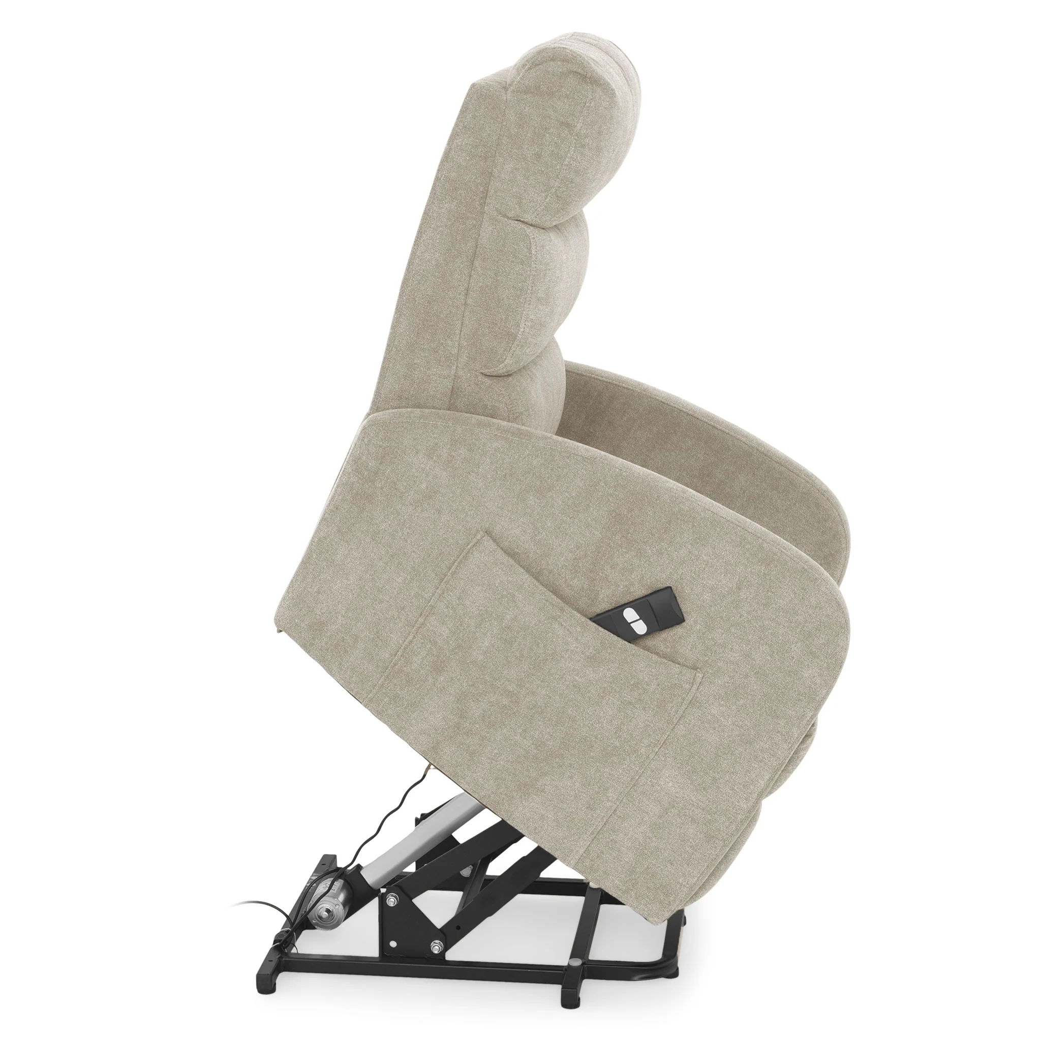FULTON Fotoliu, lift și recliner electric, stofă - Image 28
