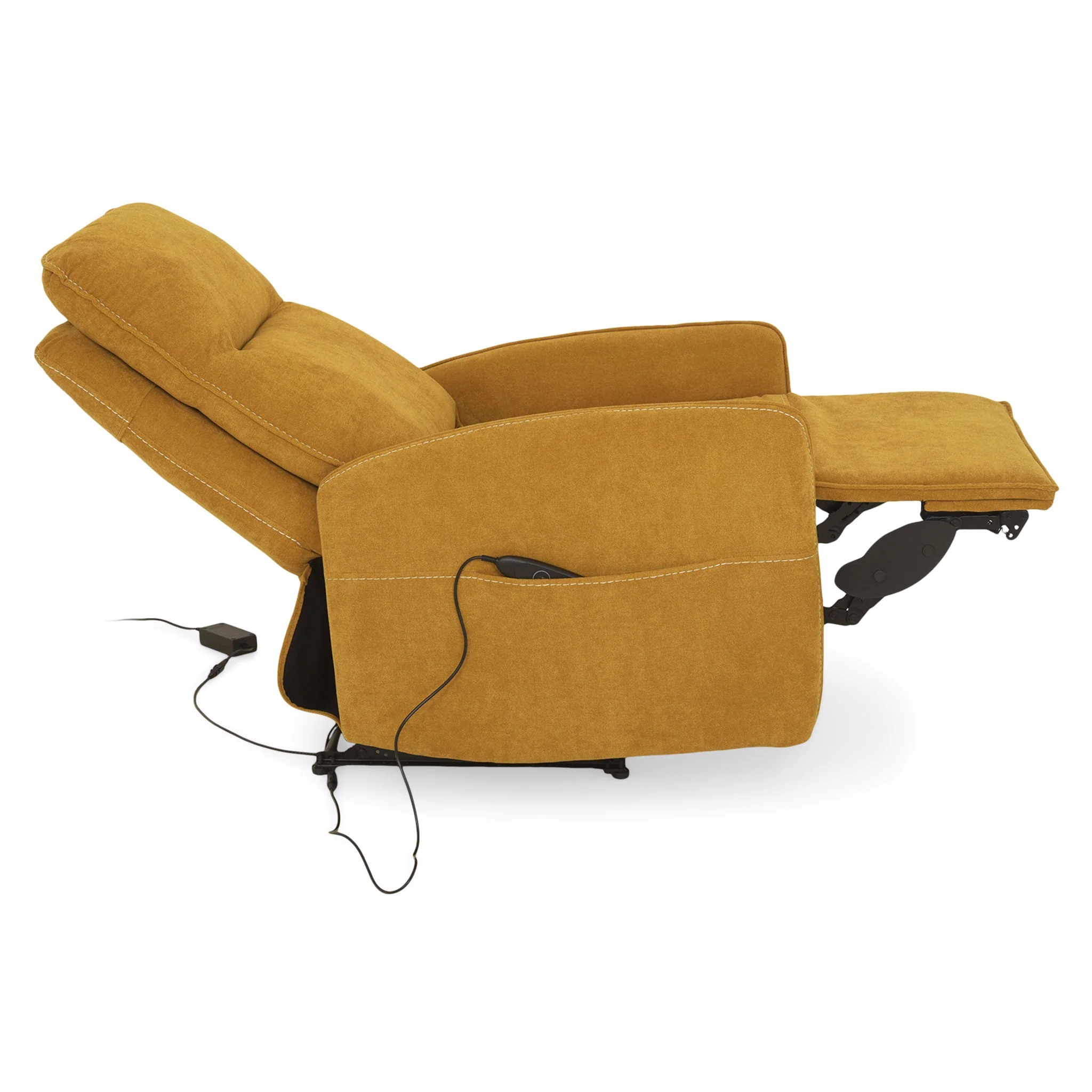 LONOKE Fotoliu, recliner și masaj, stofă - Image 10